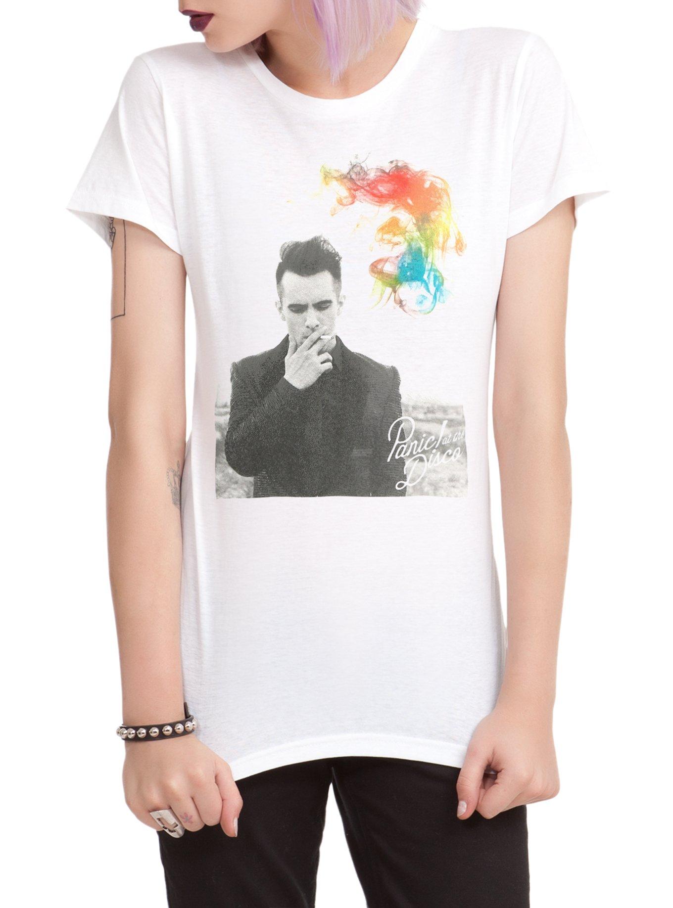 Panic At The Disco Brendon Smoking Girls T Shirt Hot Topic