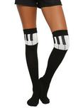 Piano Note Over-The-Knee Socks, , hi-res