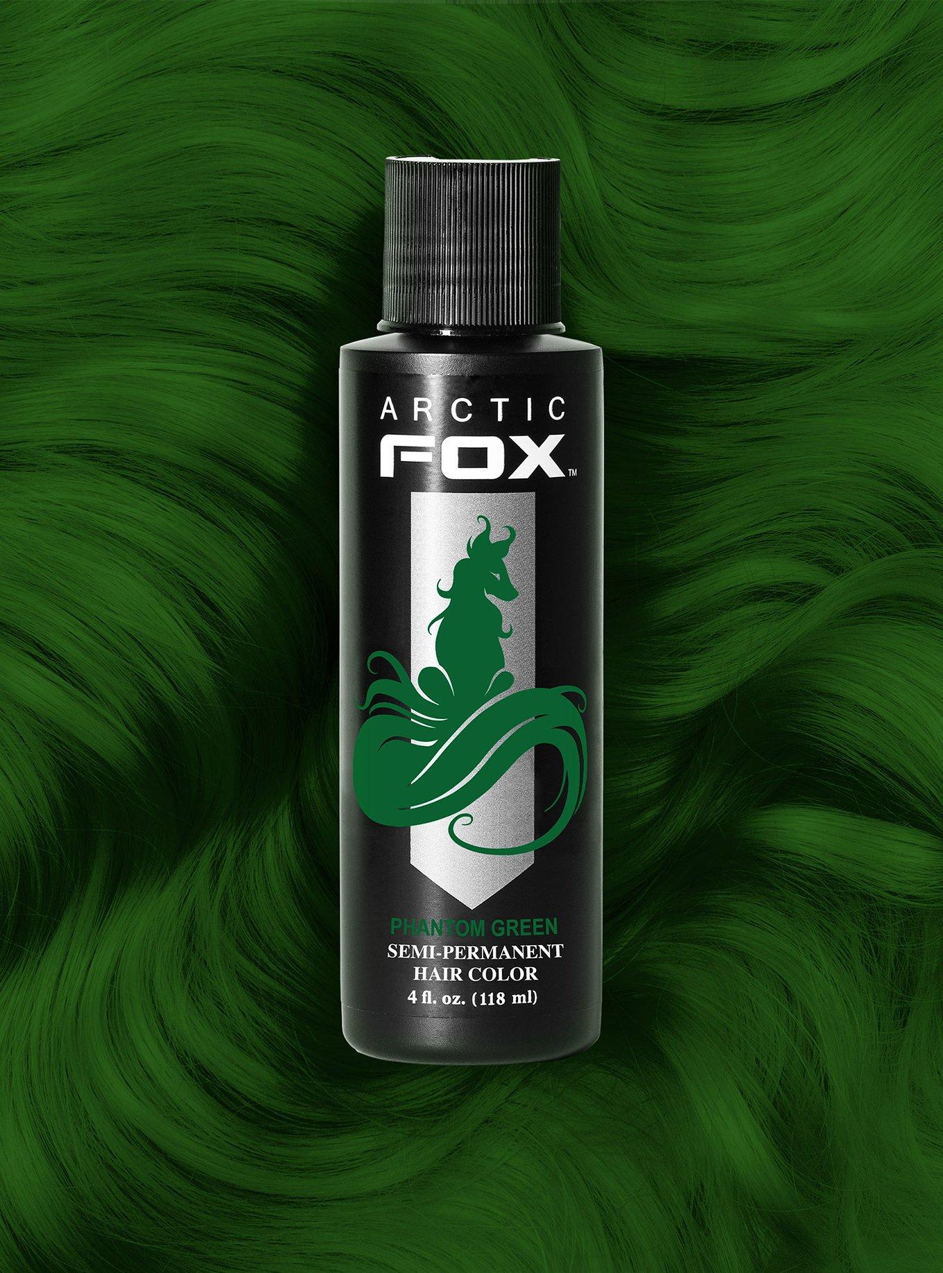 Arctic Fox Semi-Permanent Phantom Green Hair Dye, , hi-res