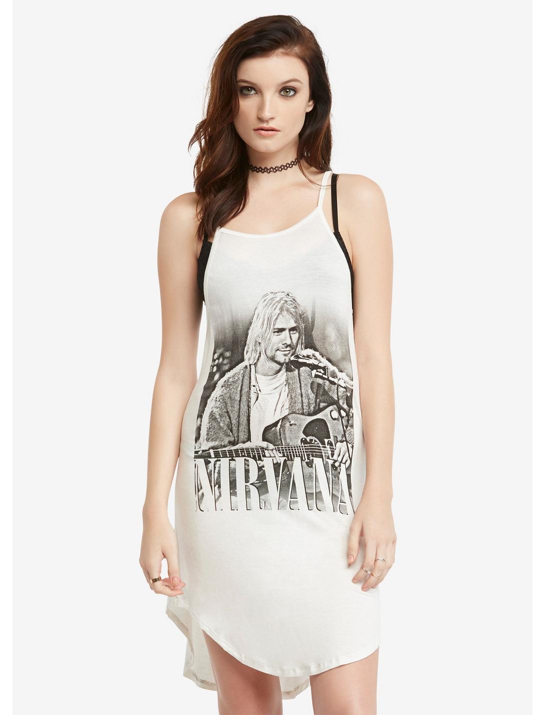 Nirvana Slip Dress, WHITE, hi-res