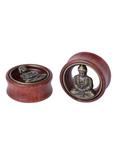 Wood Gold Meditating Monk Plug 2 Pack, BLACK, hi-res