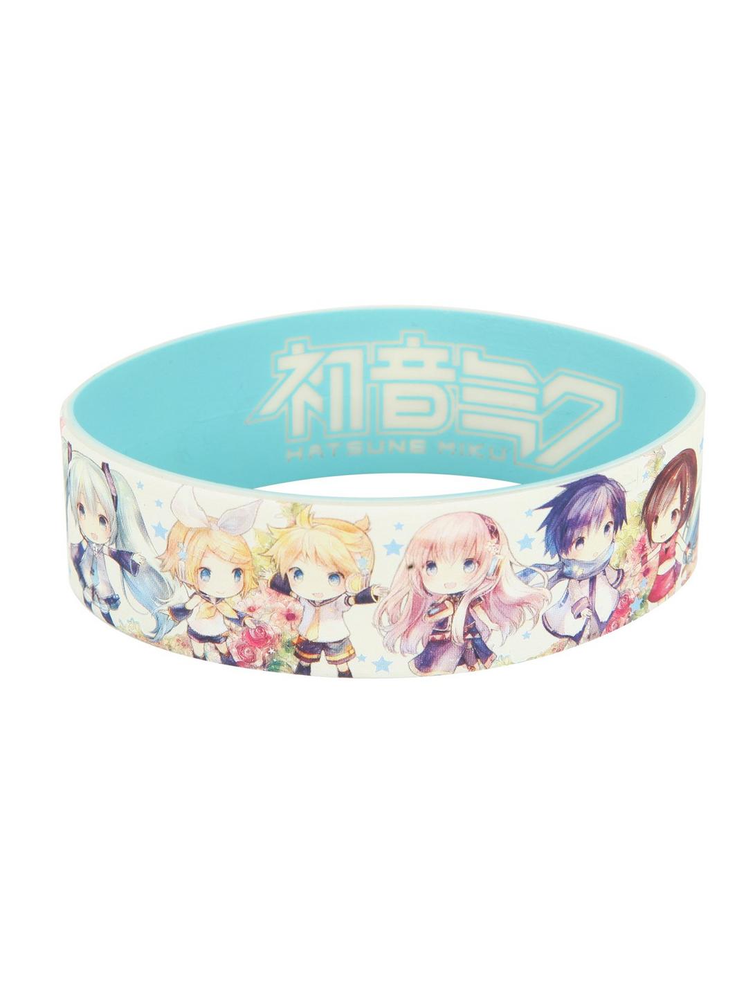 Hatsune Miku Chibi Rubber Bracelet, , hi-res