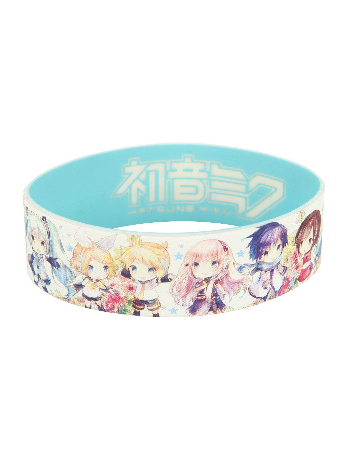 Hatsune Miku Chibi Rubber Bracelet, , hi-res