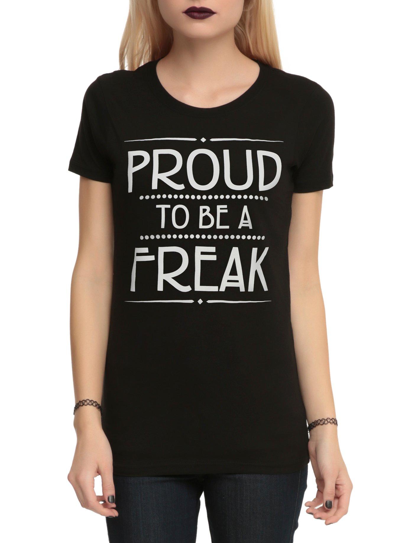 American Horror Story: Freak Show Proud To Be A Freak Girls T-Shirt, BLACK, hi-res