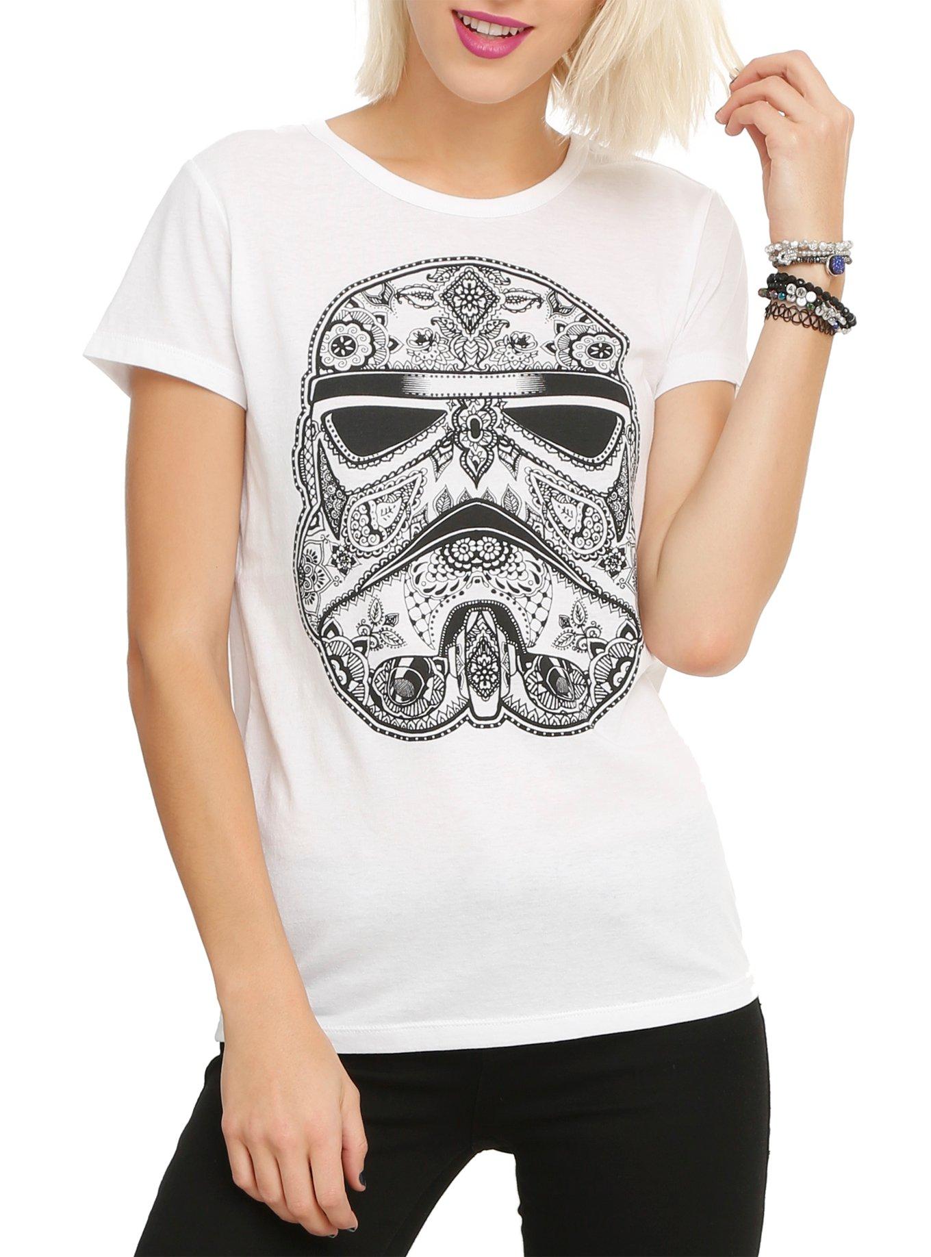 Star Wars Henna Stormtrooper Girls T-Shirt, BLACK, hi-res