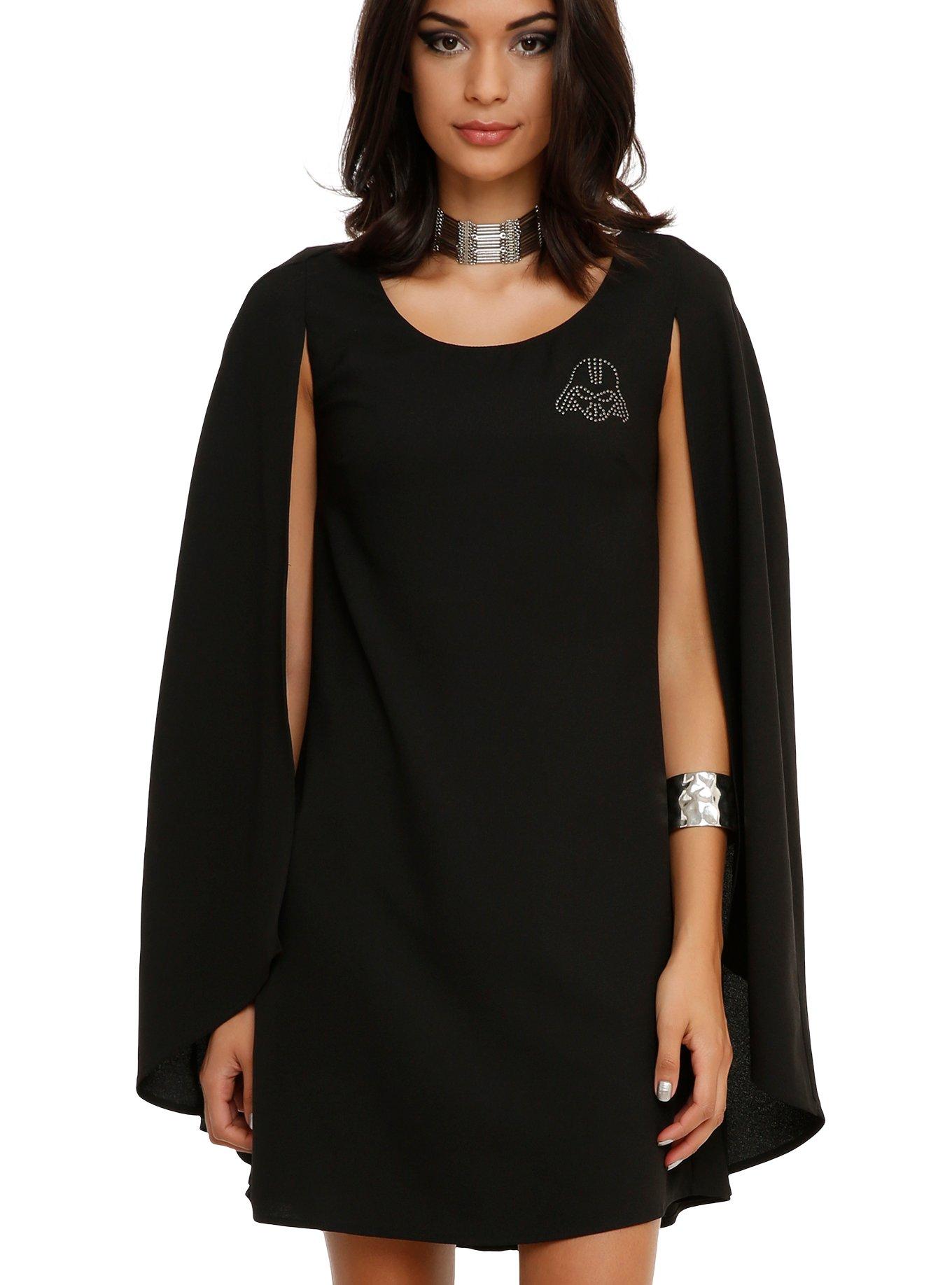 Her Universe Star Wars Darth Vader Cape Dress, BLACK, hi-res