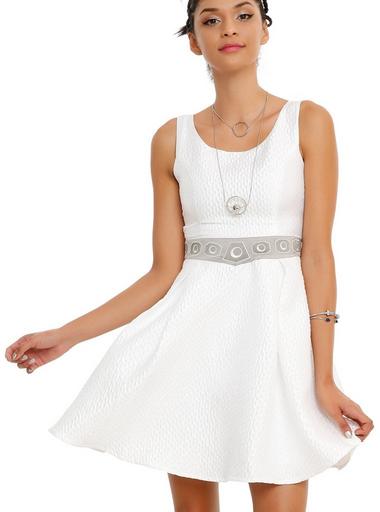 princess and the frog themed prom dress Star Wars Princess Leia Puff Sleeve Dress (Exclusive)