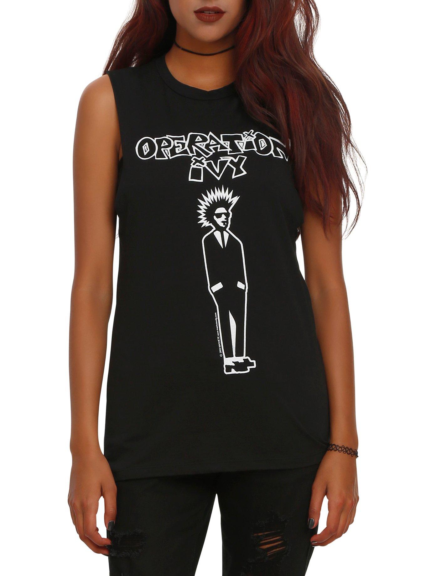 Operation Ivy Rude Boy Girls Muscle Top, BLACK, hi-res