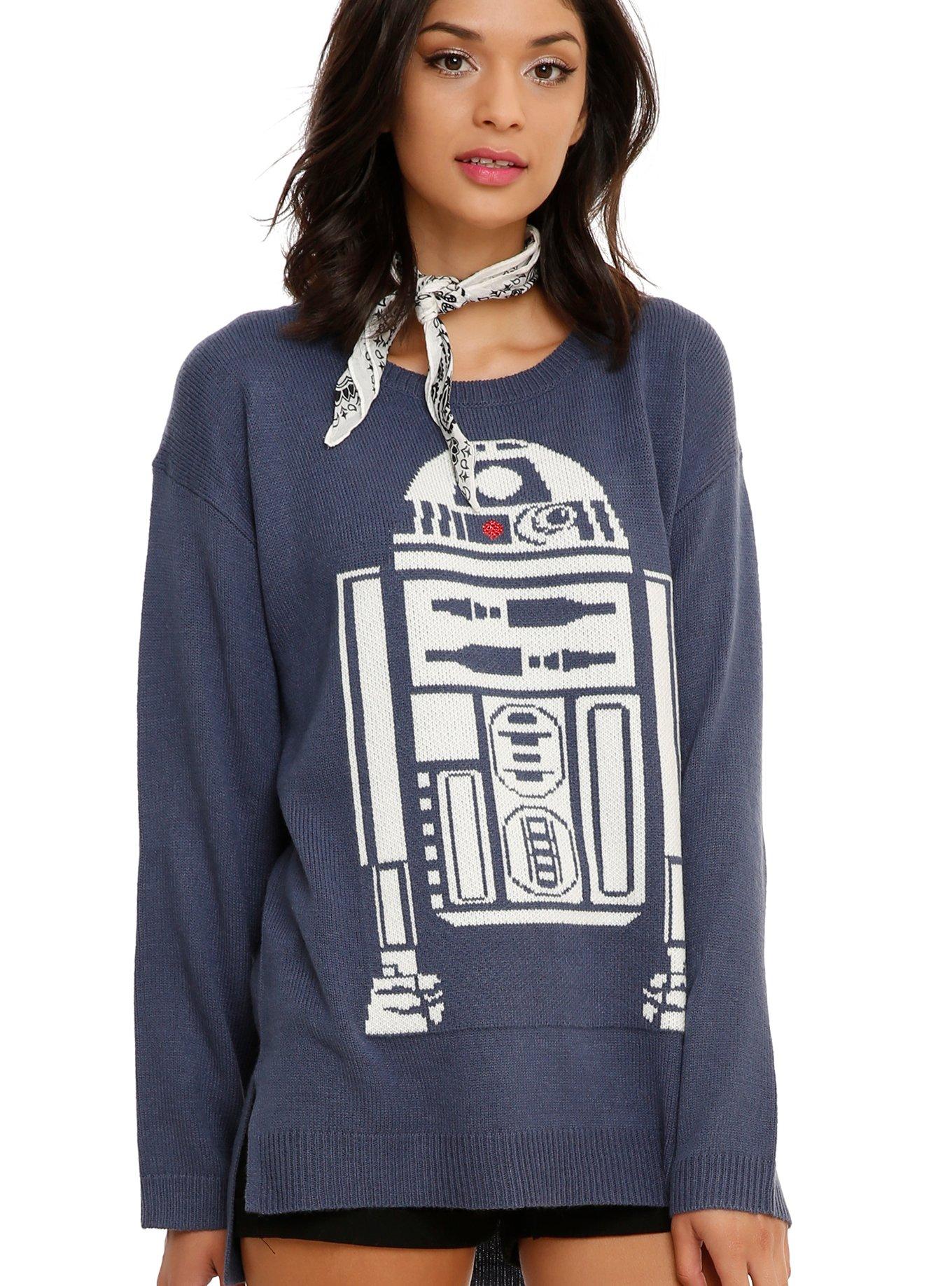Star Wars Her Universe R2-D2 Girls Sweater, BLACK, hi-res