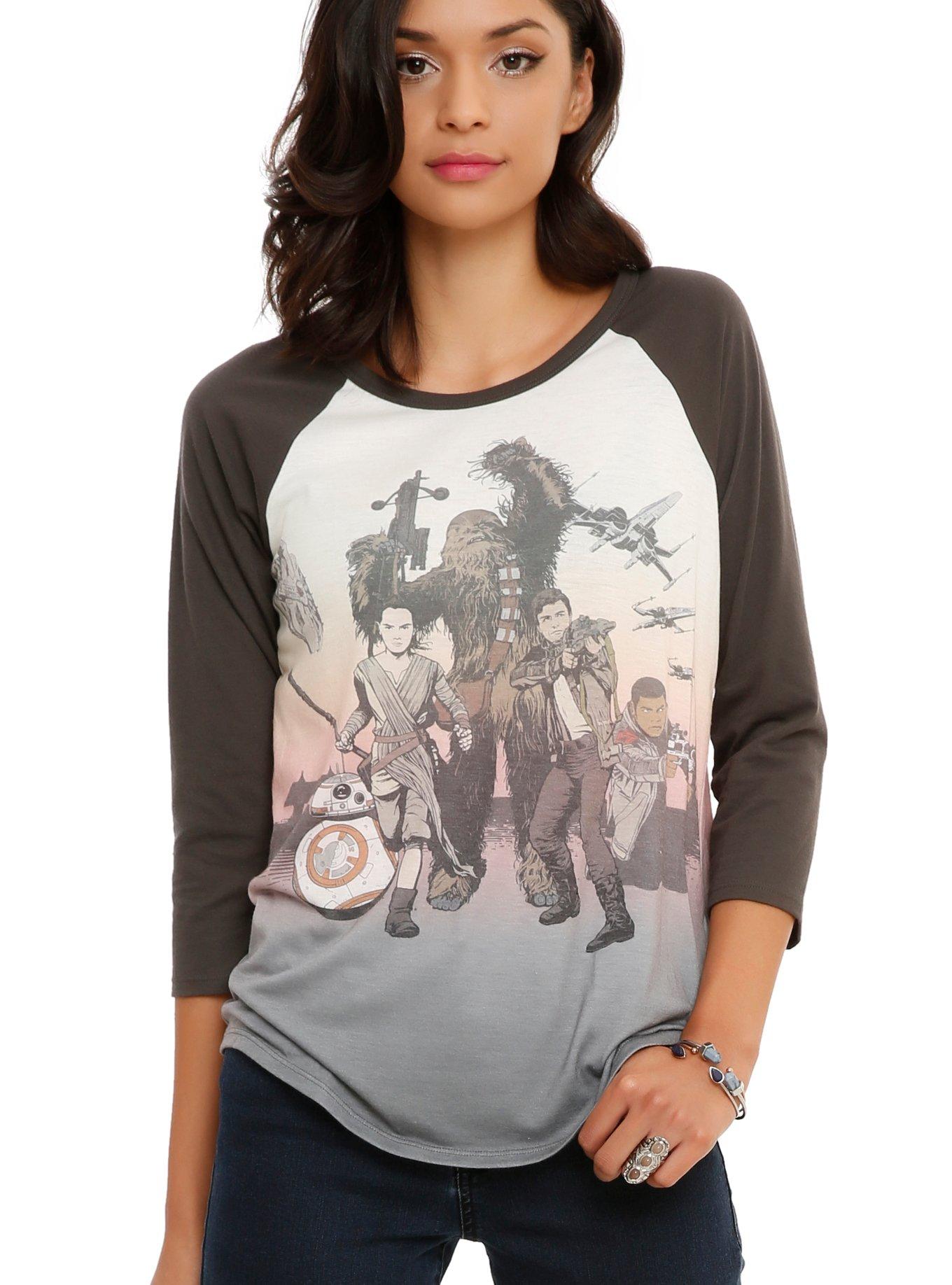 Star Wars: The Force Awakens Tour Girls Raglan, BLACK, hi-res