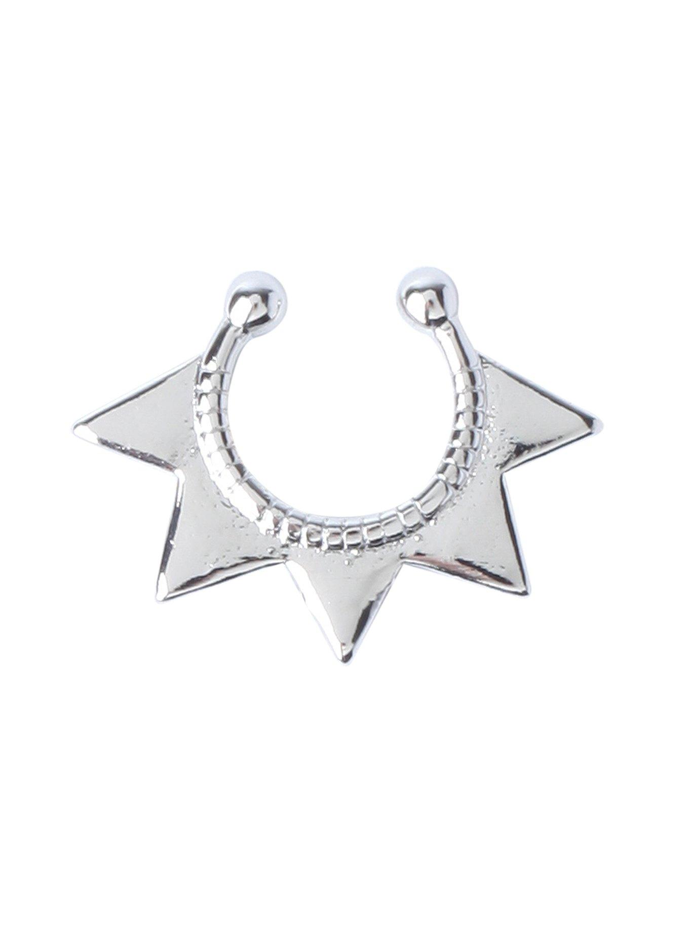 LOVEsick Webbed Cone Faux Septum Ring, , hi-res