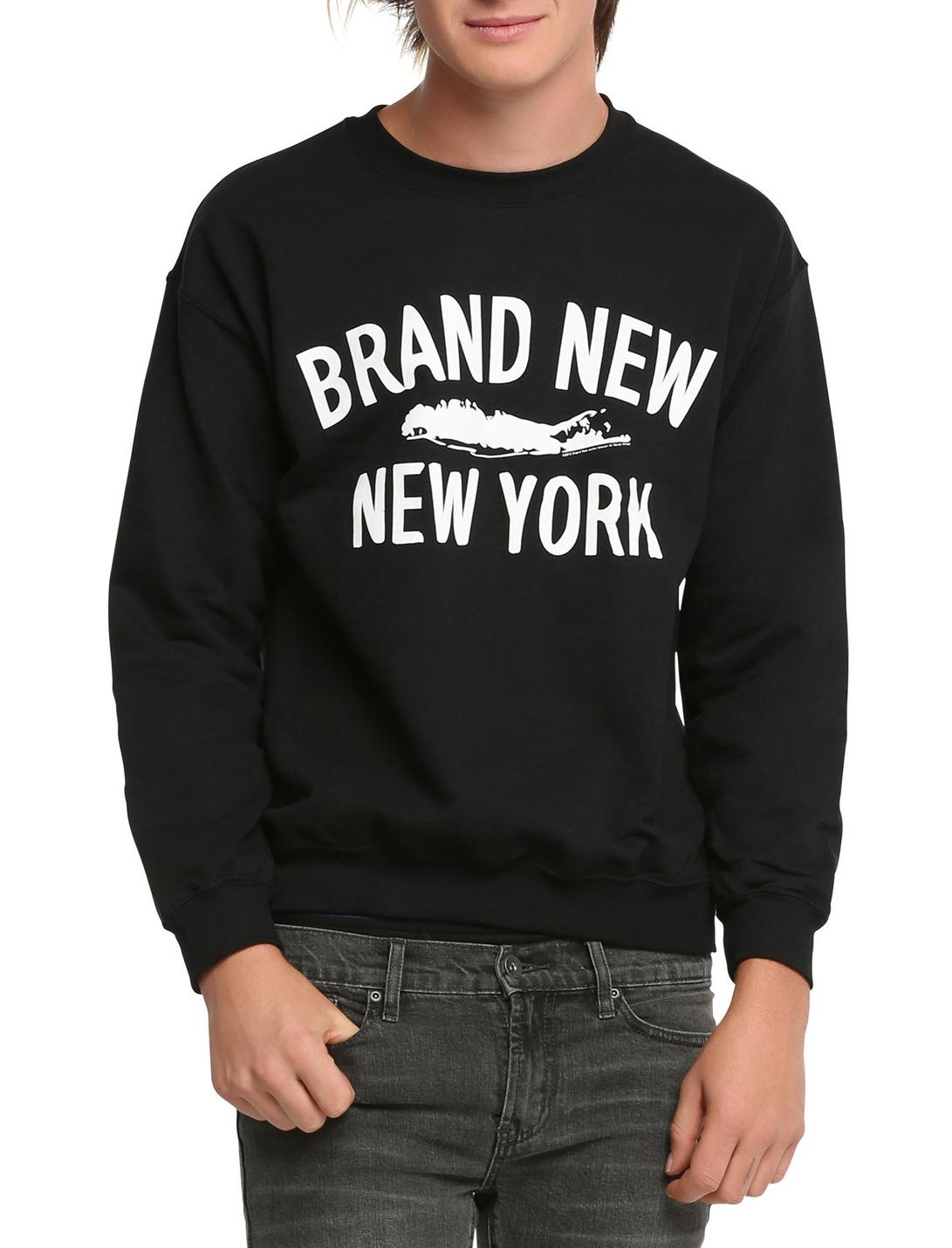 Brand New New York Crew Pullover, BLACK, hi-res