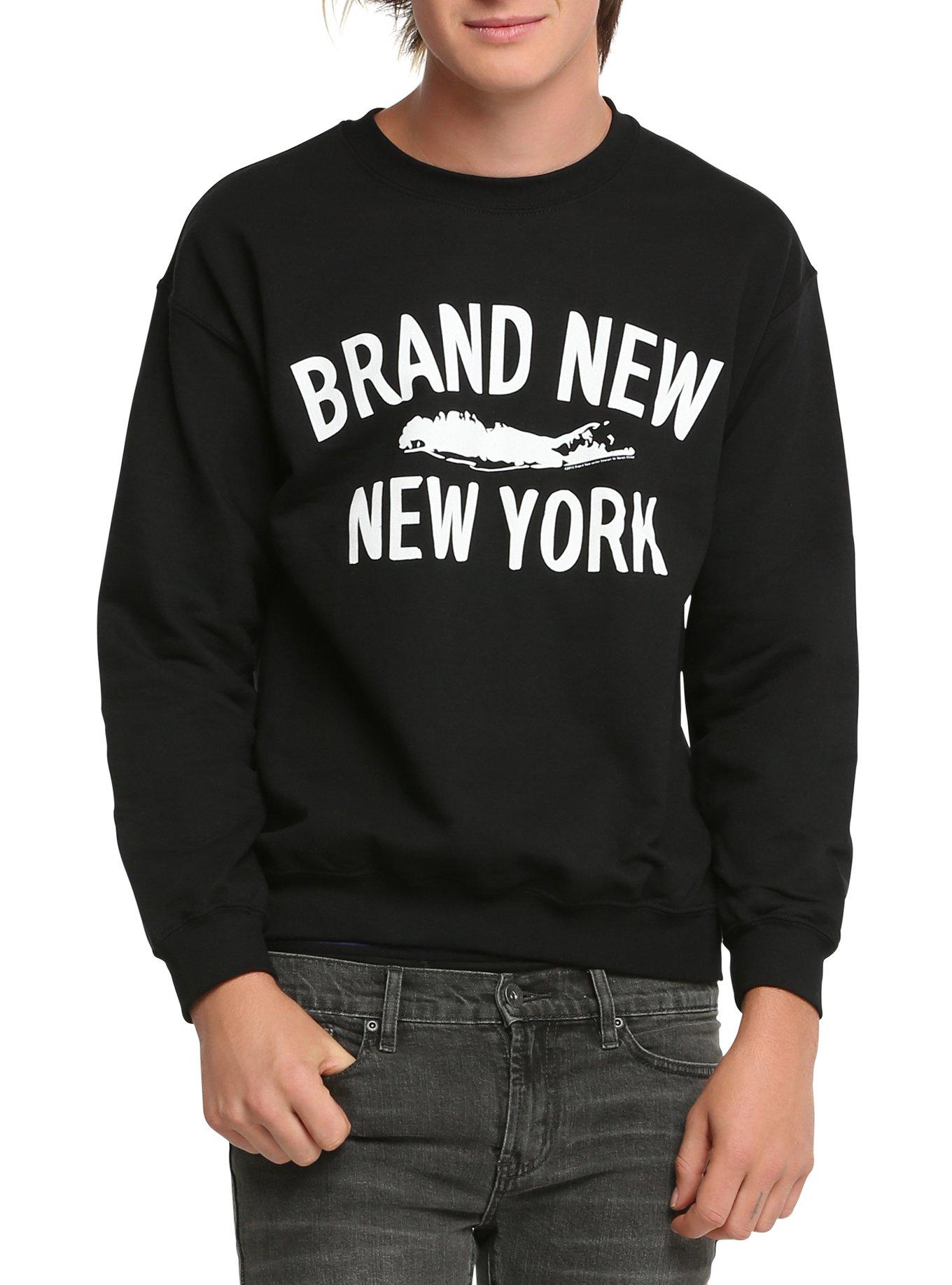 Brand New New York Crew Pullover, BLACK, hi-res