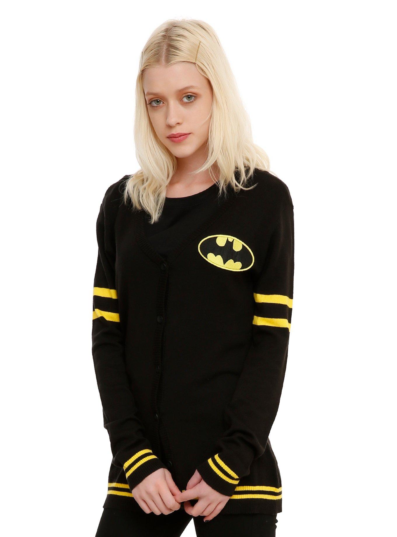 DC Comics Batman Gotham City Girls Cardigan, BLACK, hi-res