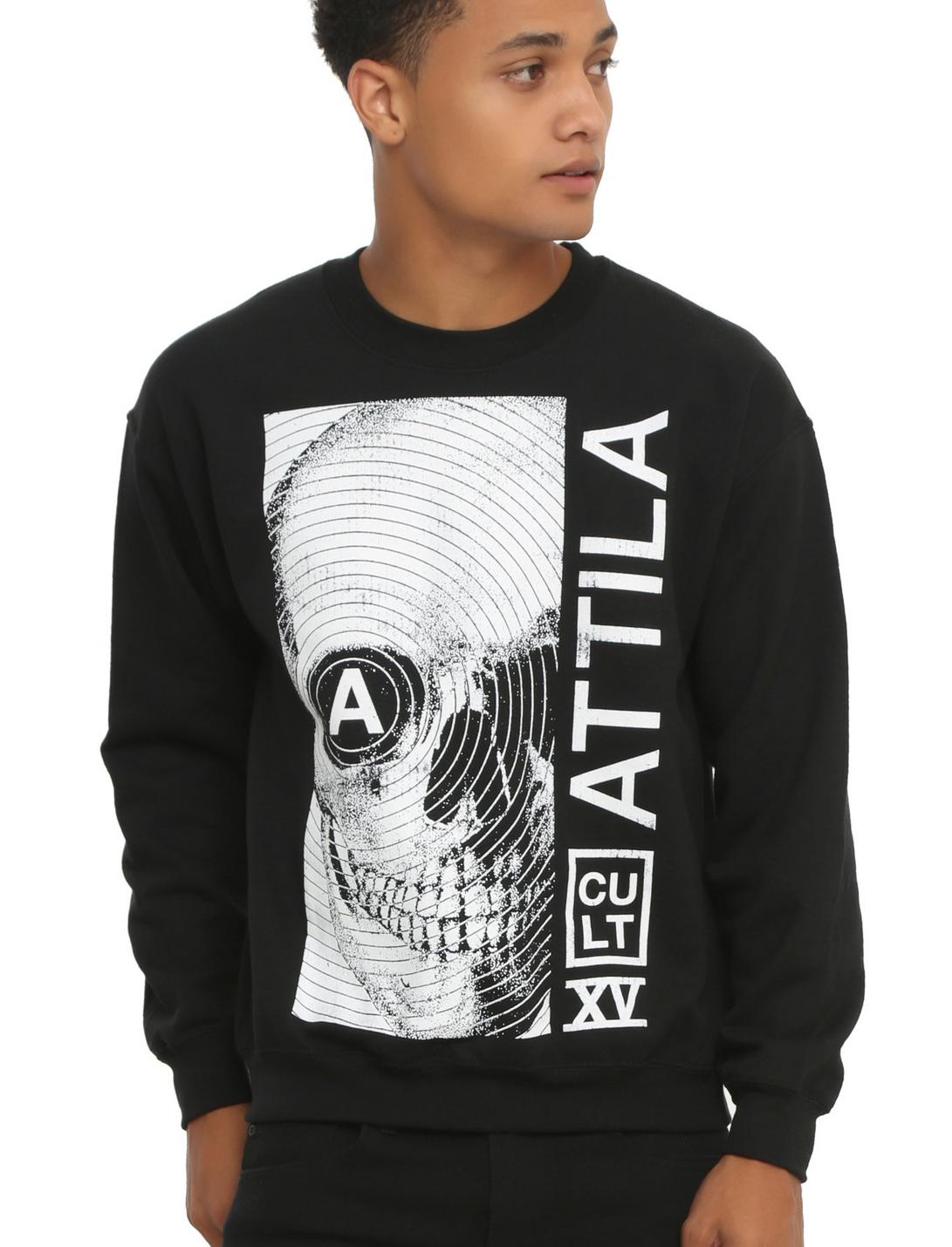 Attila Skull Cult Sweatshirt, BLACK, hi-res