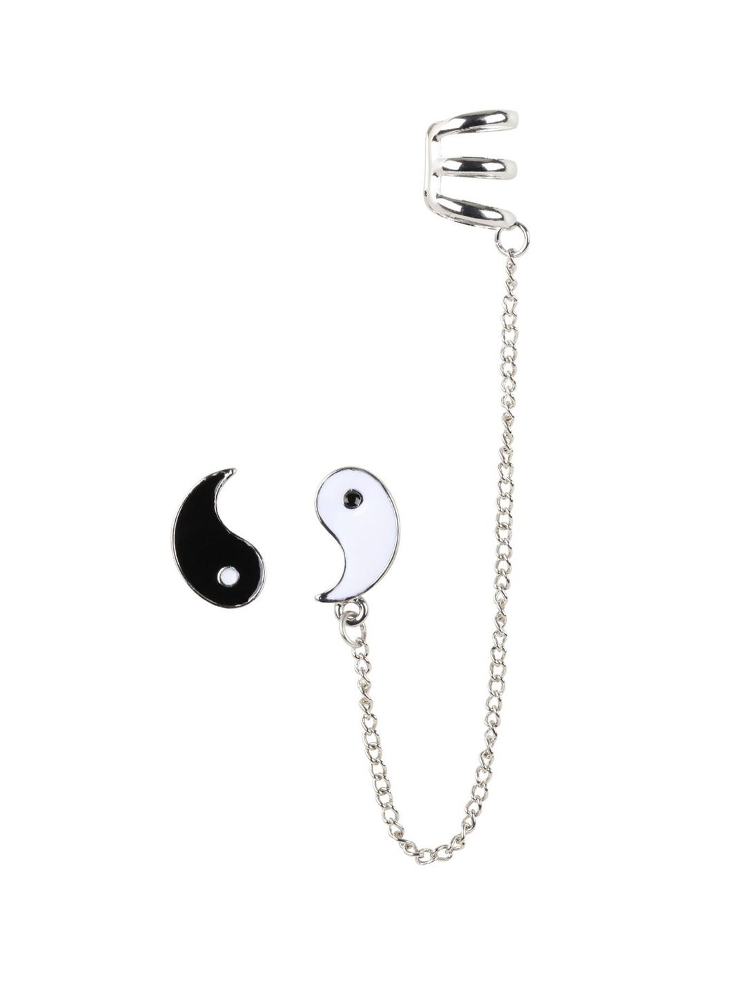 LOVEsick Yin-Yang Cuff Earrings, , hi-res