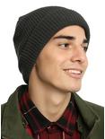 Charcoal Heather Knit Beanie, , hi-res