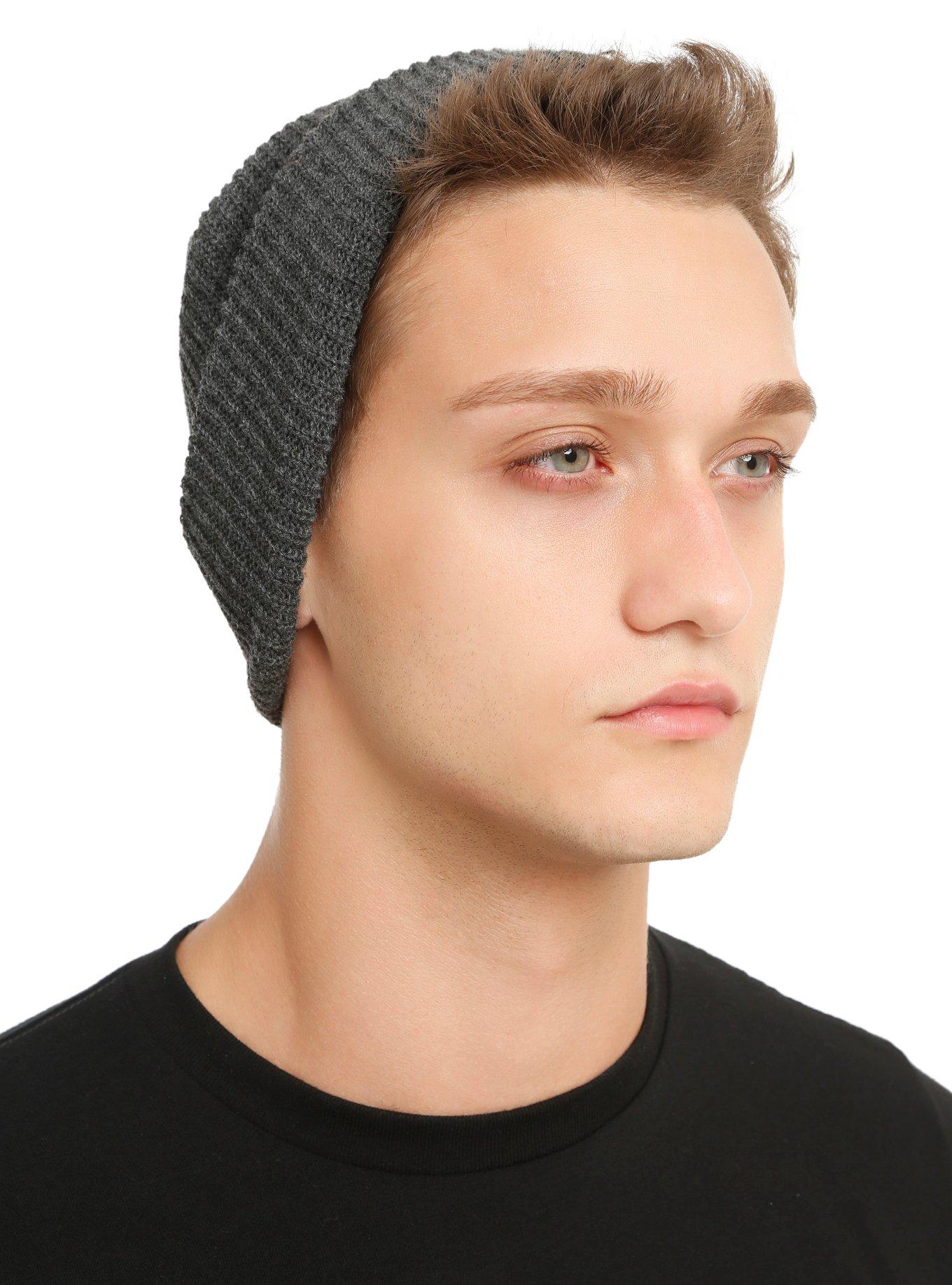 Charcoal Heather Beanie, , hi-res