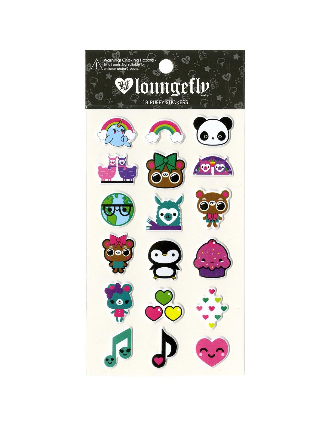 Loungefly Cutesy Puffy Stickers, , hi-res