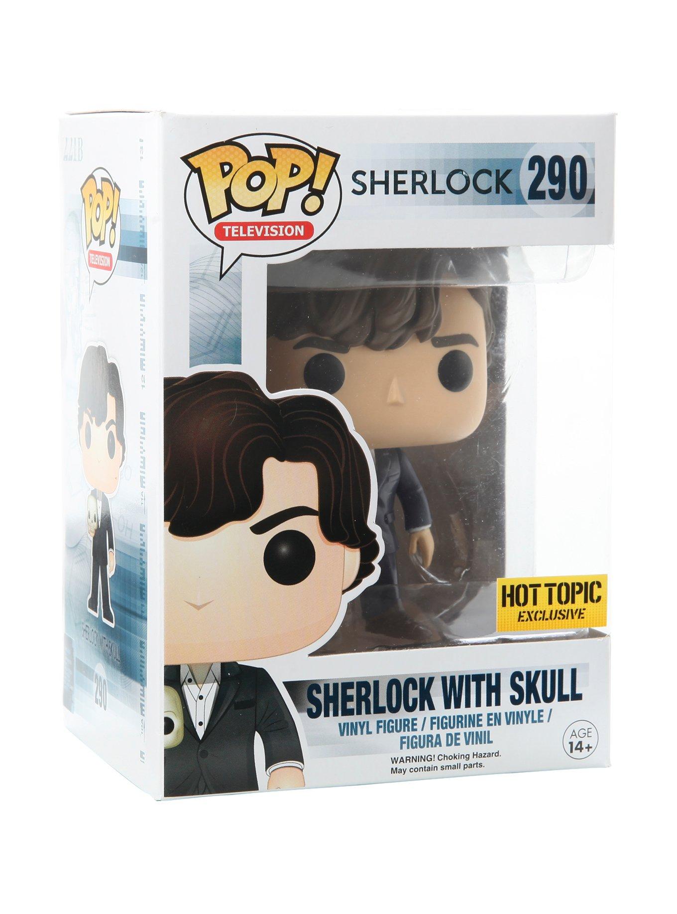 Funko Sherlock Pop! Television Sherlock With Skull Vinyl Figure Hot Topic Exclusive, , hi-res