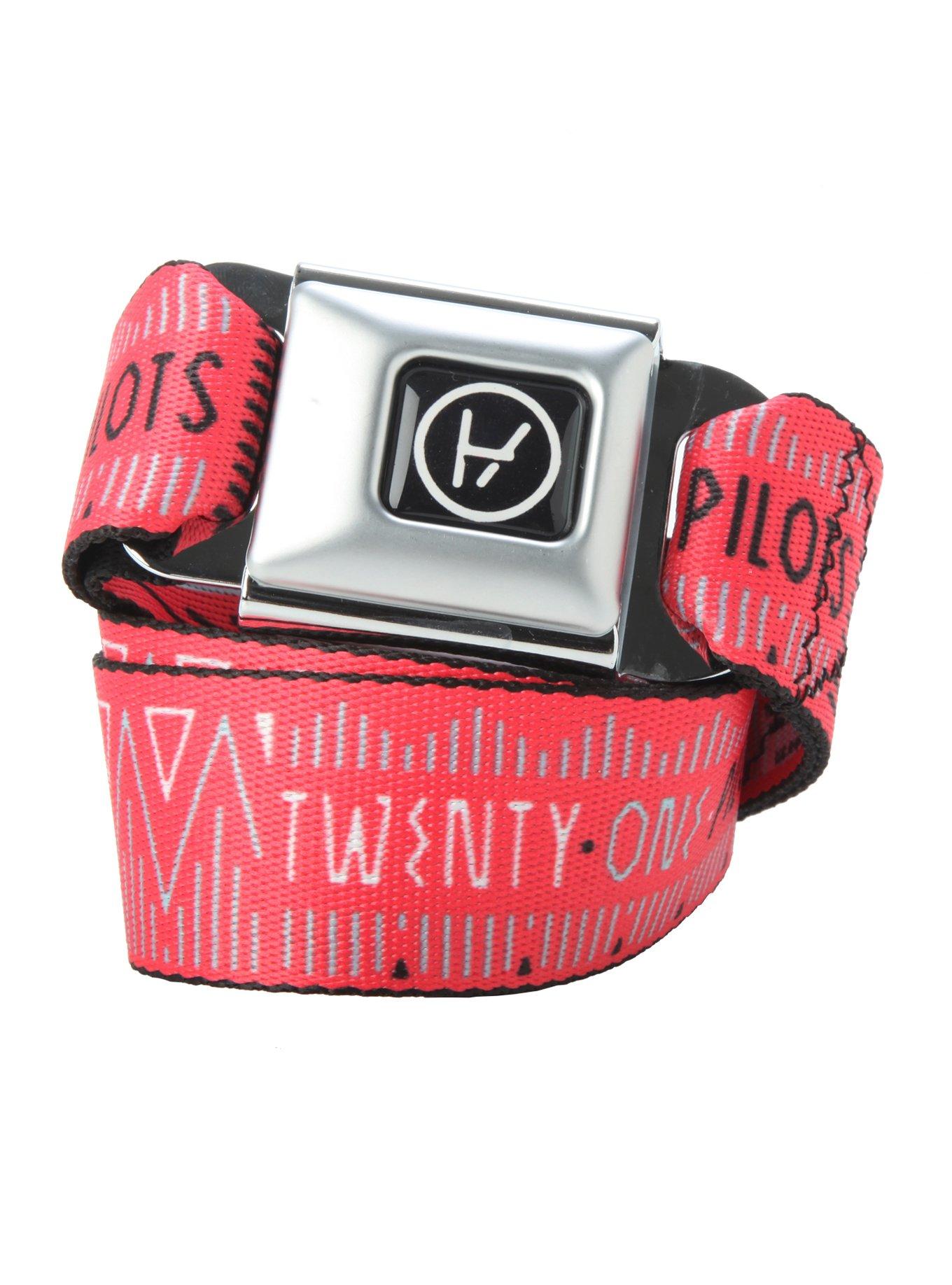 Twenty One Pilots Red Seat Belt Belt, , hi-res