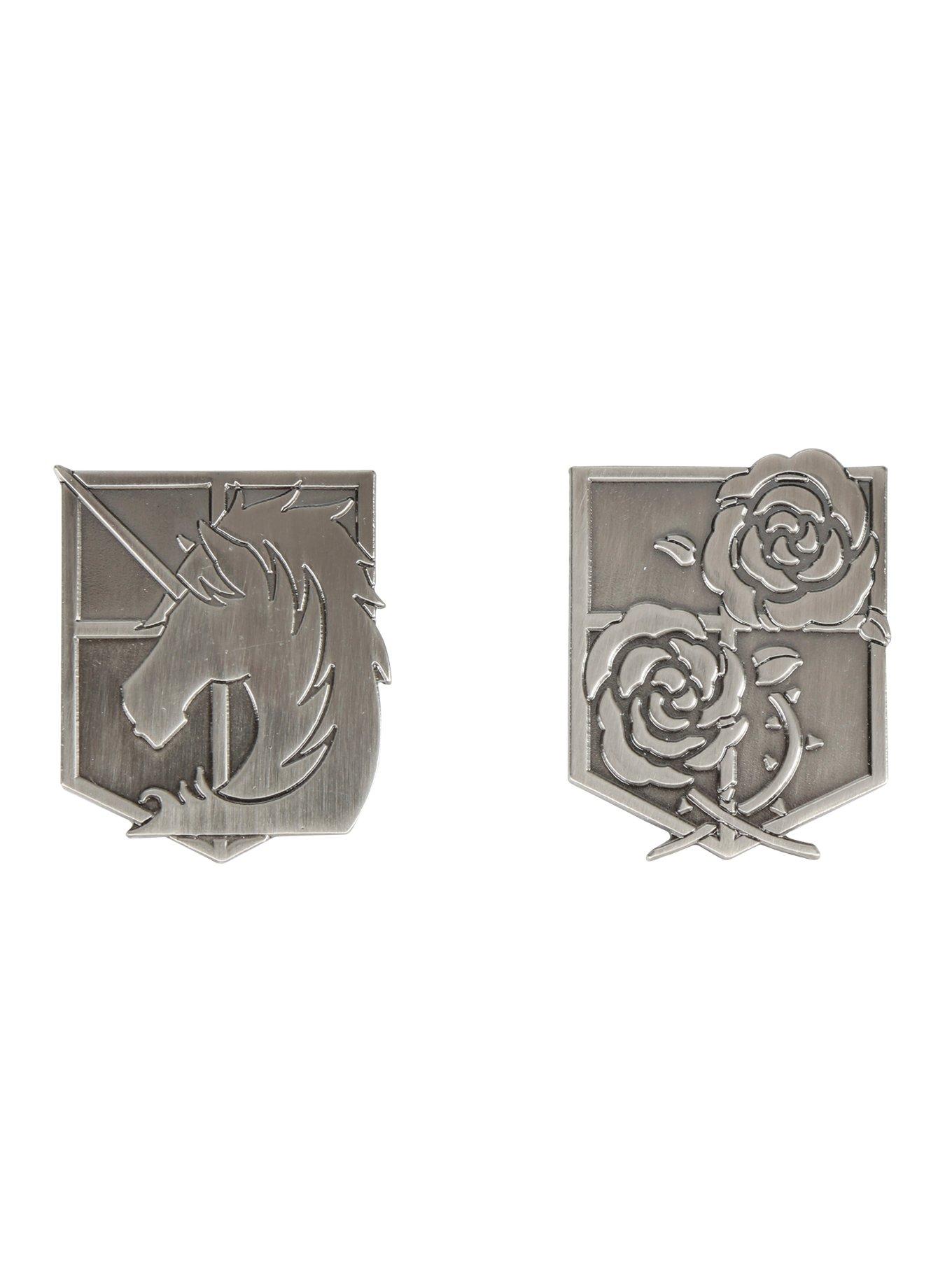 Attack On Titan Military Crest Pin Set, , hi-res