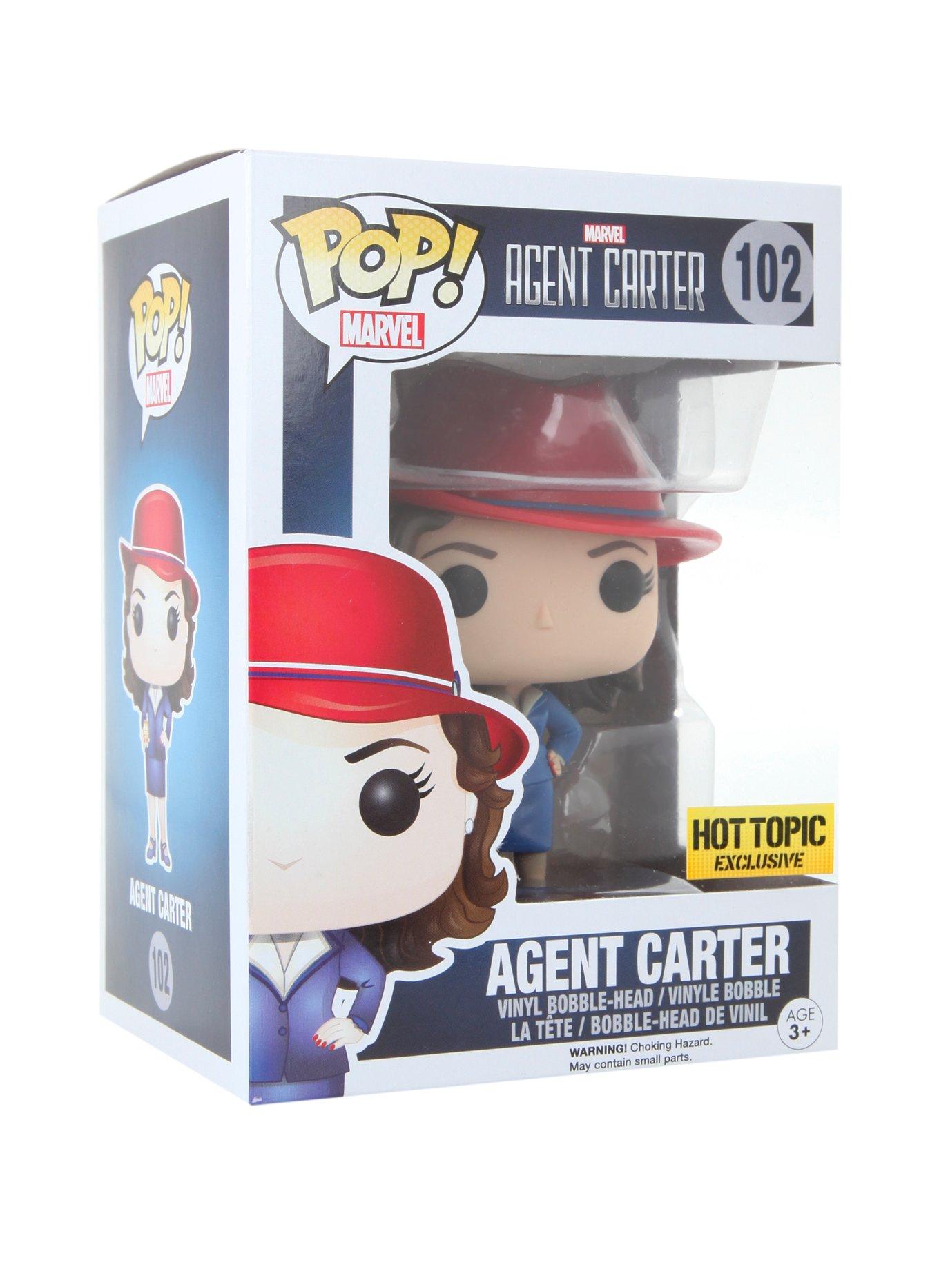 Funko Marvel Pop! Agent Carter (Gold Orb) Vinyl Bobble-Head Hot Topic Exclusive, , hi-res
