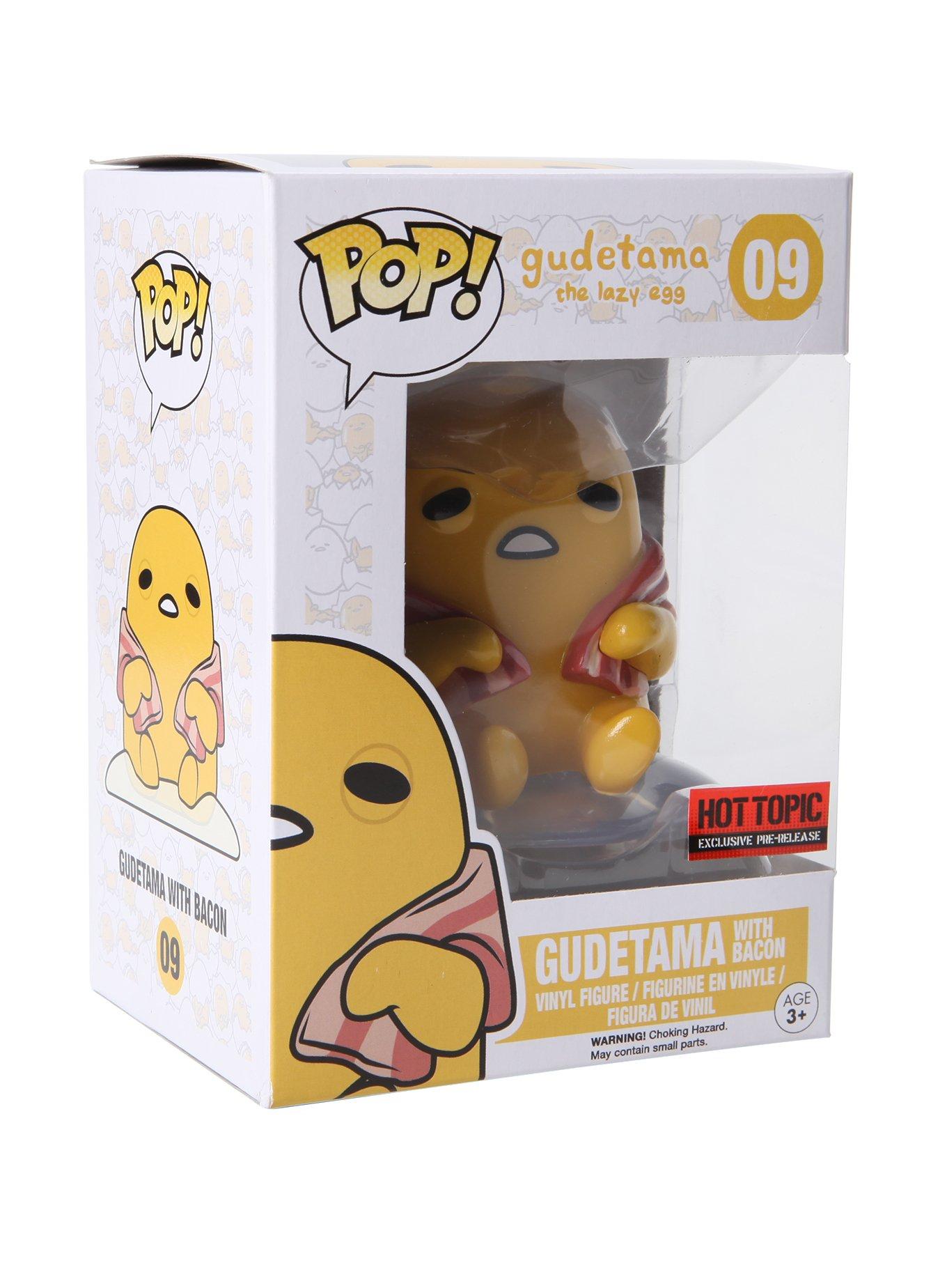 Funko Sanrio Pop! Gudetama With Bacon Vinyl Figure Hot Topic Exclusive Pre-Release, , hi-res