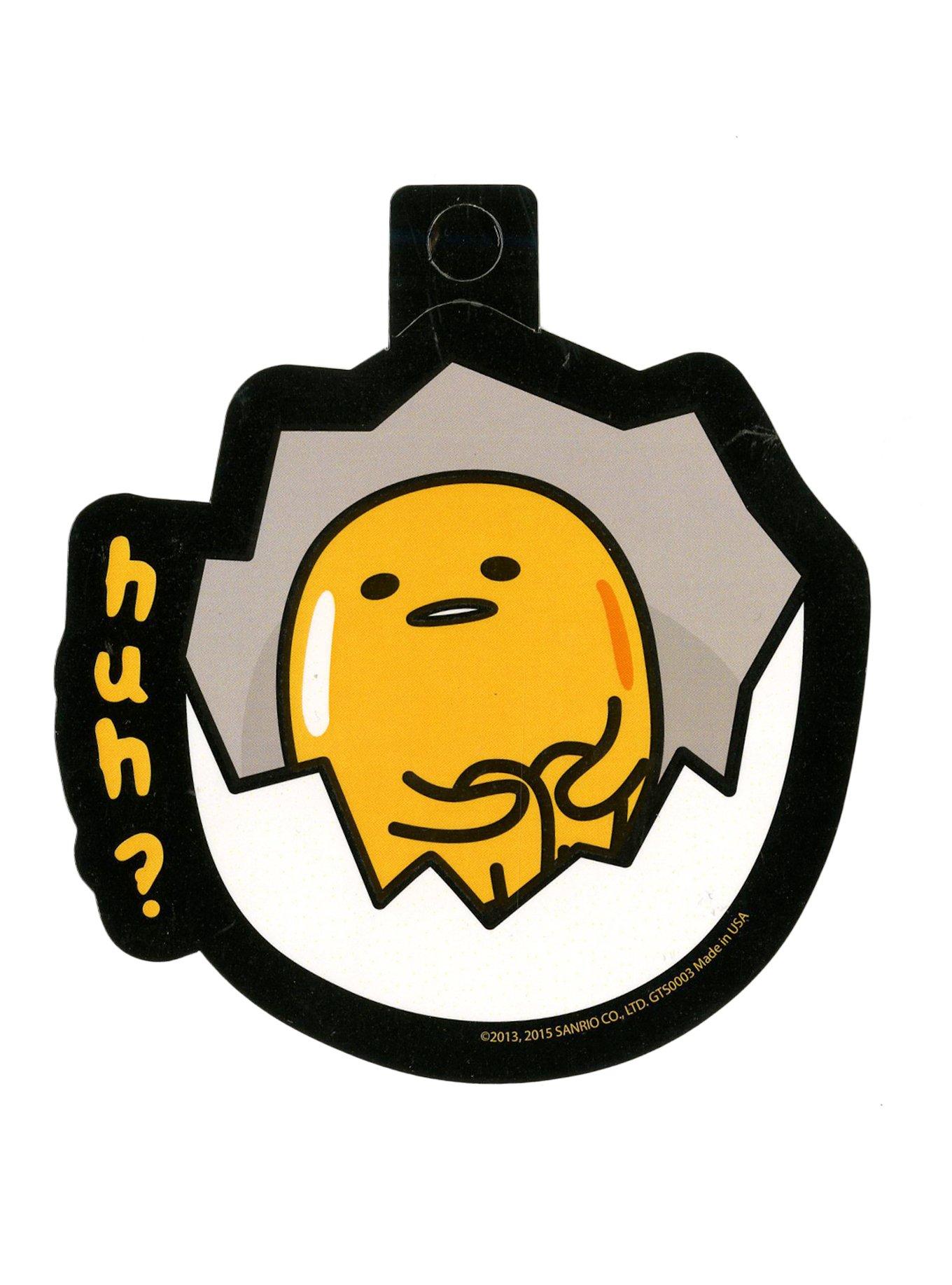 Gudetama Huh Shell Sticker, , hi-res