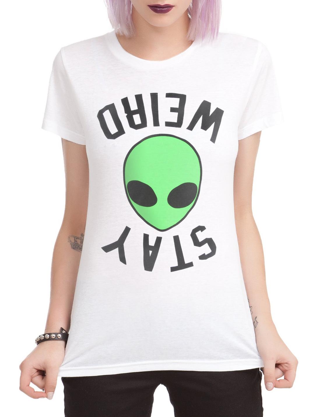 Stay Weird Alien Girls T-Shirt, , hi-res