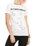 How To Draw A Dinosaur Girls T-Shirt, , hi-res