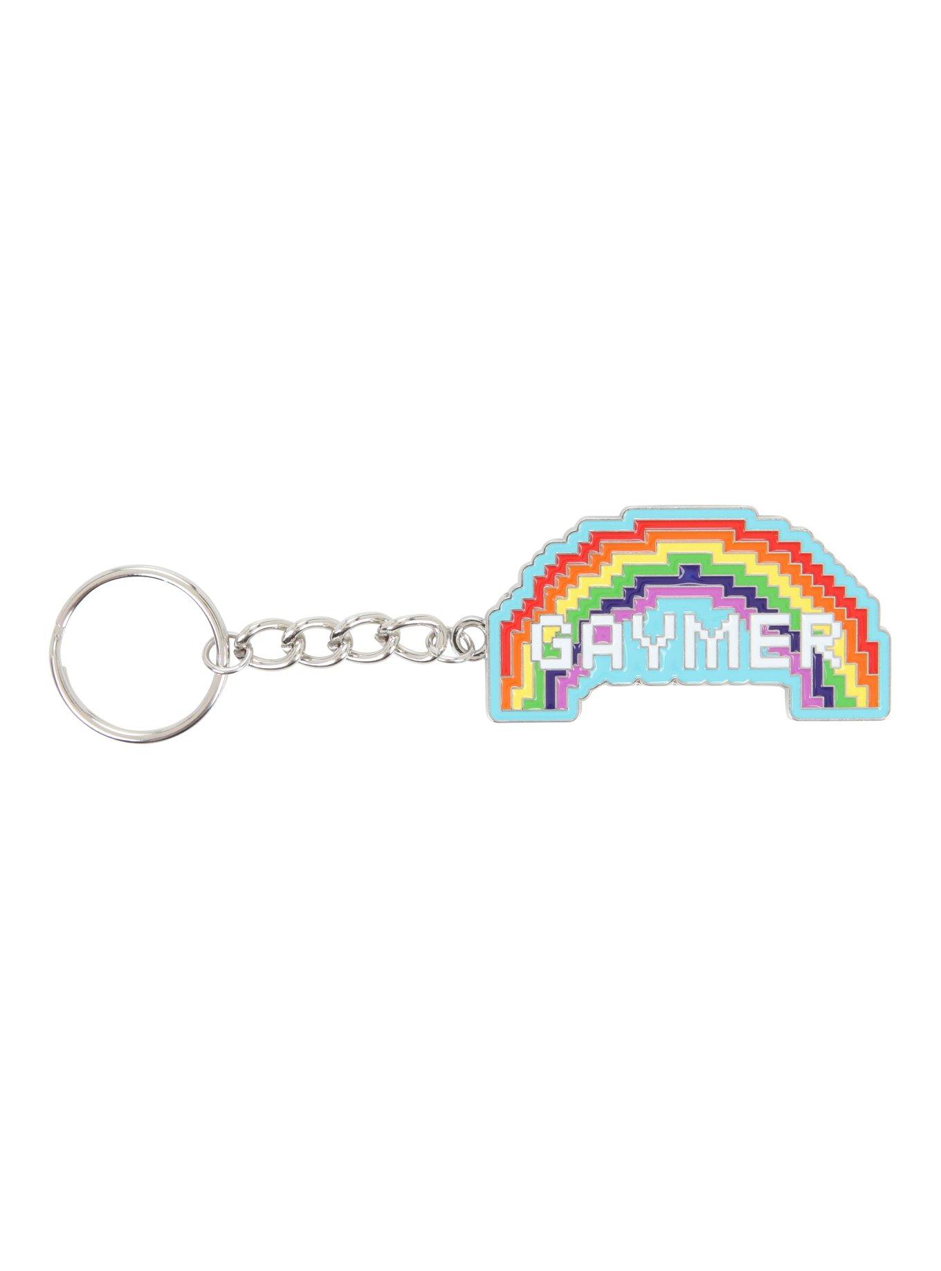 Gaymer Rainbow Key Chain, , hi-res