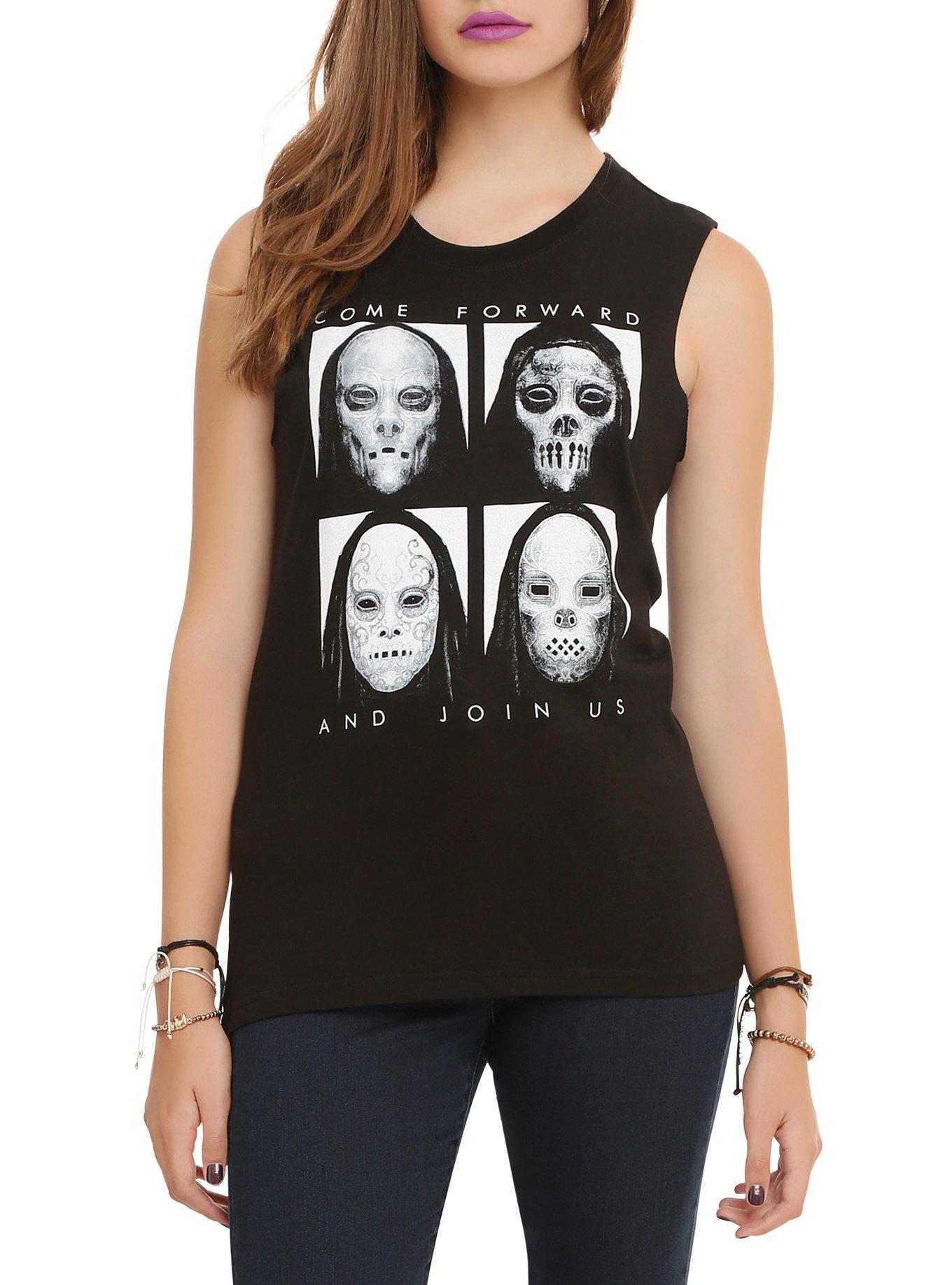 Harry Potter Death Eaters Girls Muscle Top, BLACK, hi-res