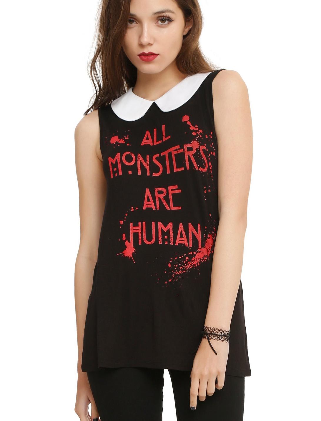 American Horror Story All Monsters Are Human Girls Top, BLACK, hi-res