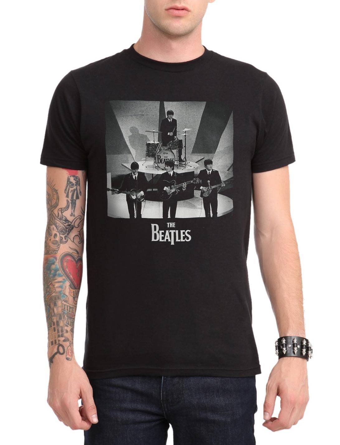 The Beatles Television Performance T-Shirt, BLACK, hi-res