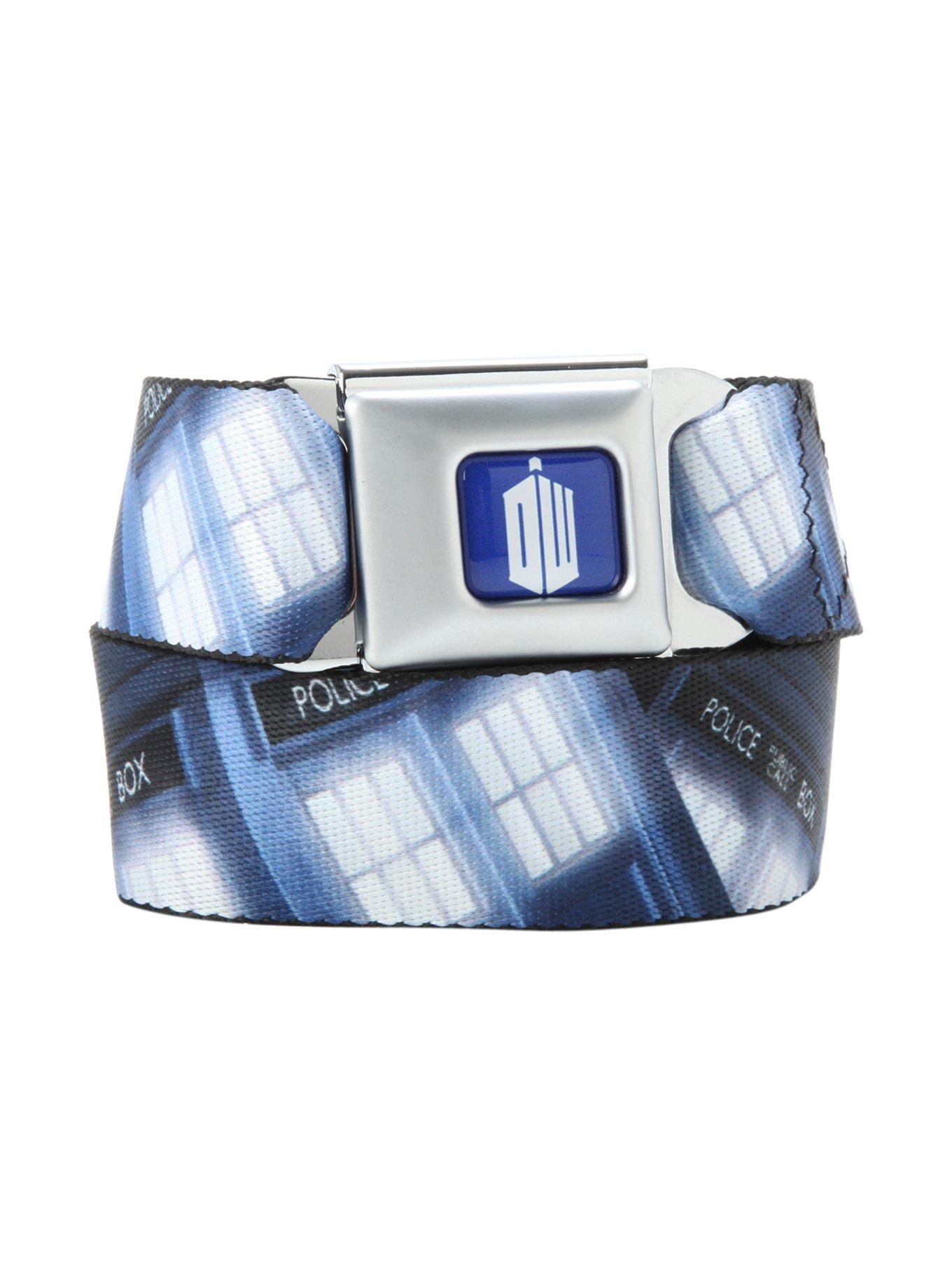 Doctor Who TARDIS Print Seat Belt Belt, , hi-res