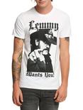 Lemmy Wants You T-Shirt, WHITE, hi-res