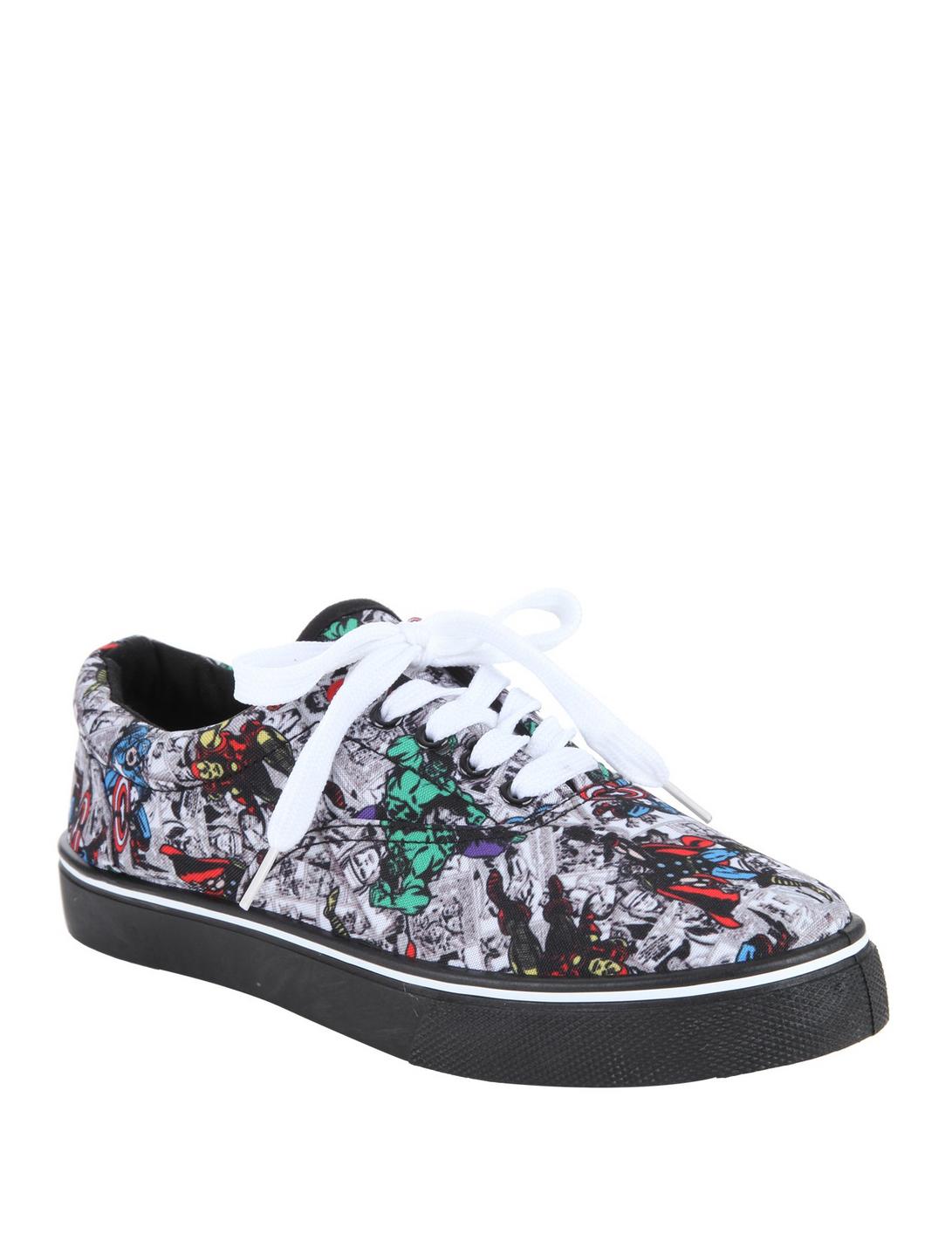 Marvel Avengers Lace-Up Sneakers, BLACK, hi-res