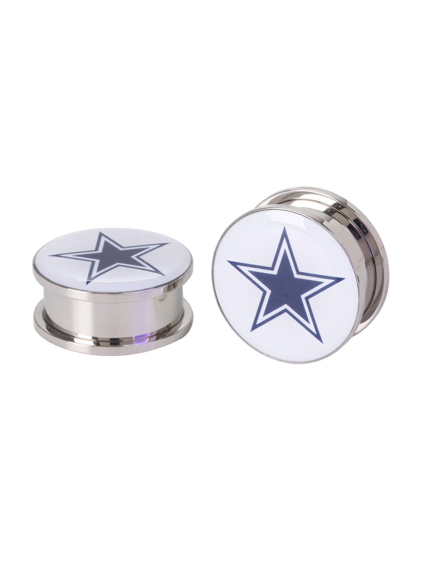 NFL Dallas Cowboys Steel Spool Plug 2 Pack, BLACK, hi-res