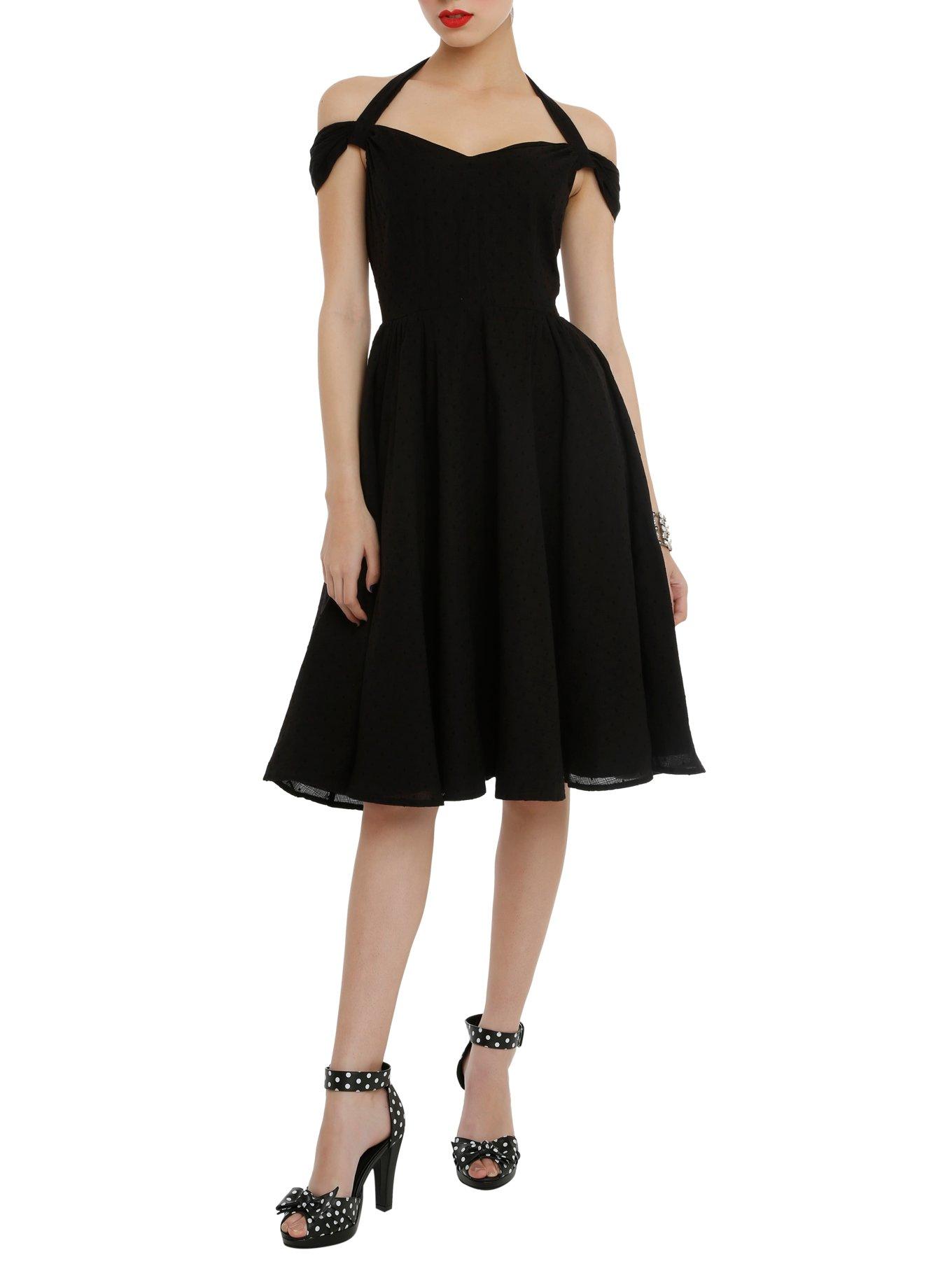 Hell Bunny Eveline Swing Dress, BLACK, hi-res