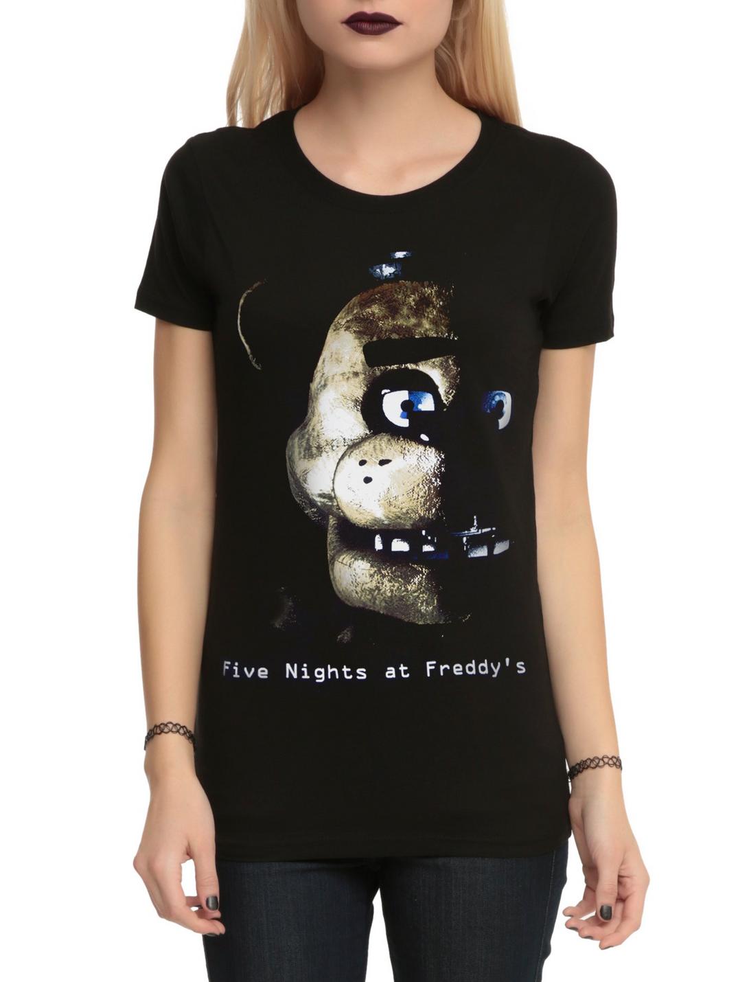 Five Nights At Freddy's Freddy Fazbear Girls T-Shirt, BLACK, hi-res