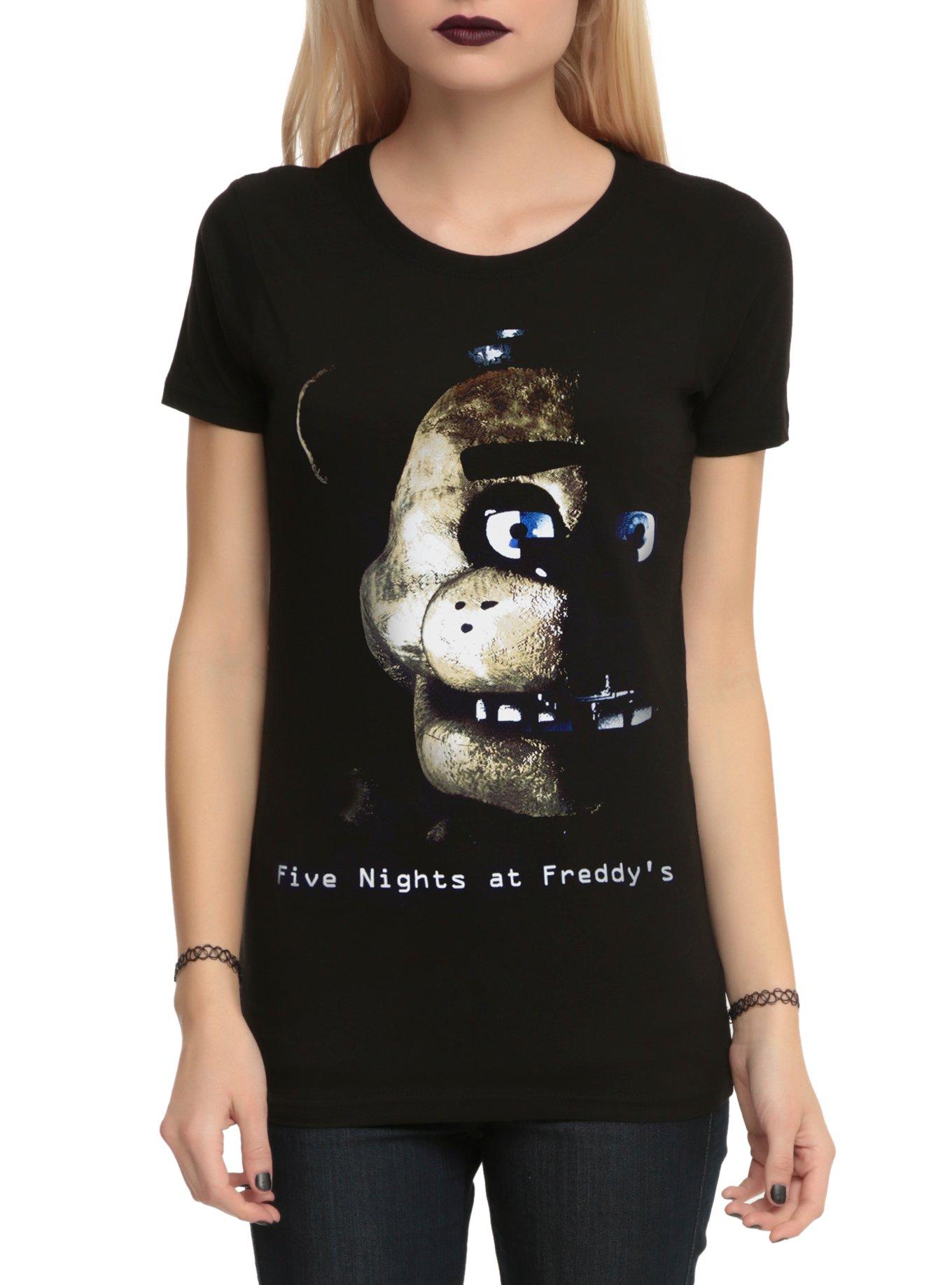Five Nights At Freddy's Freddy Fazbear Girls T-Shirt, BLACK, hi-res