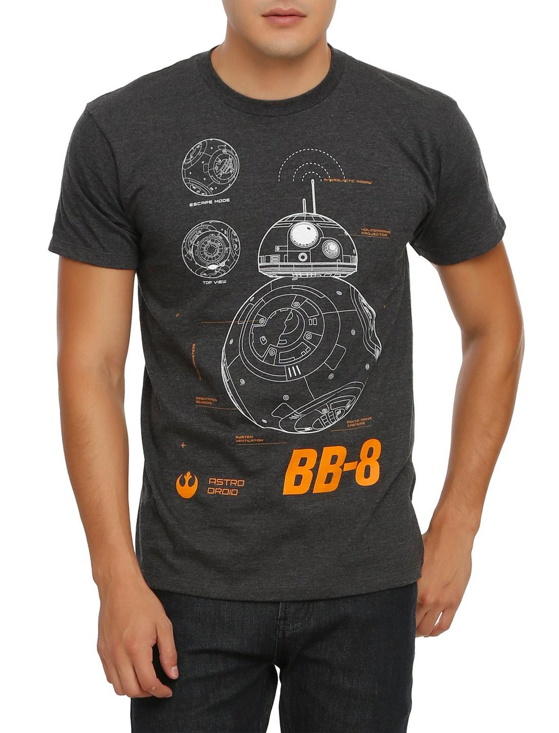Star Wars: The Force Awakens BB-8 Schematic T-Shirt, , hi-res