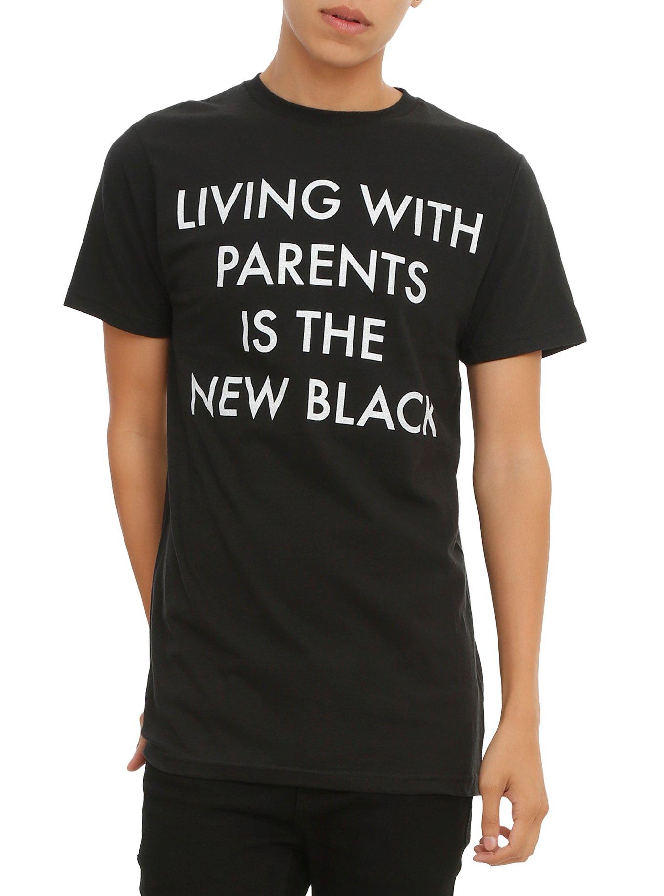 Living With Parents T-Shirt, BLACK, hi-res