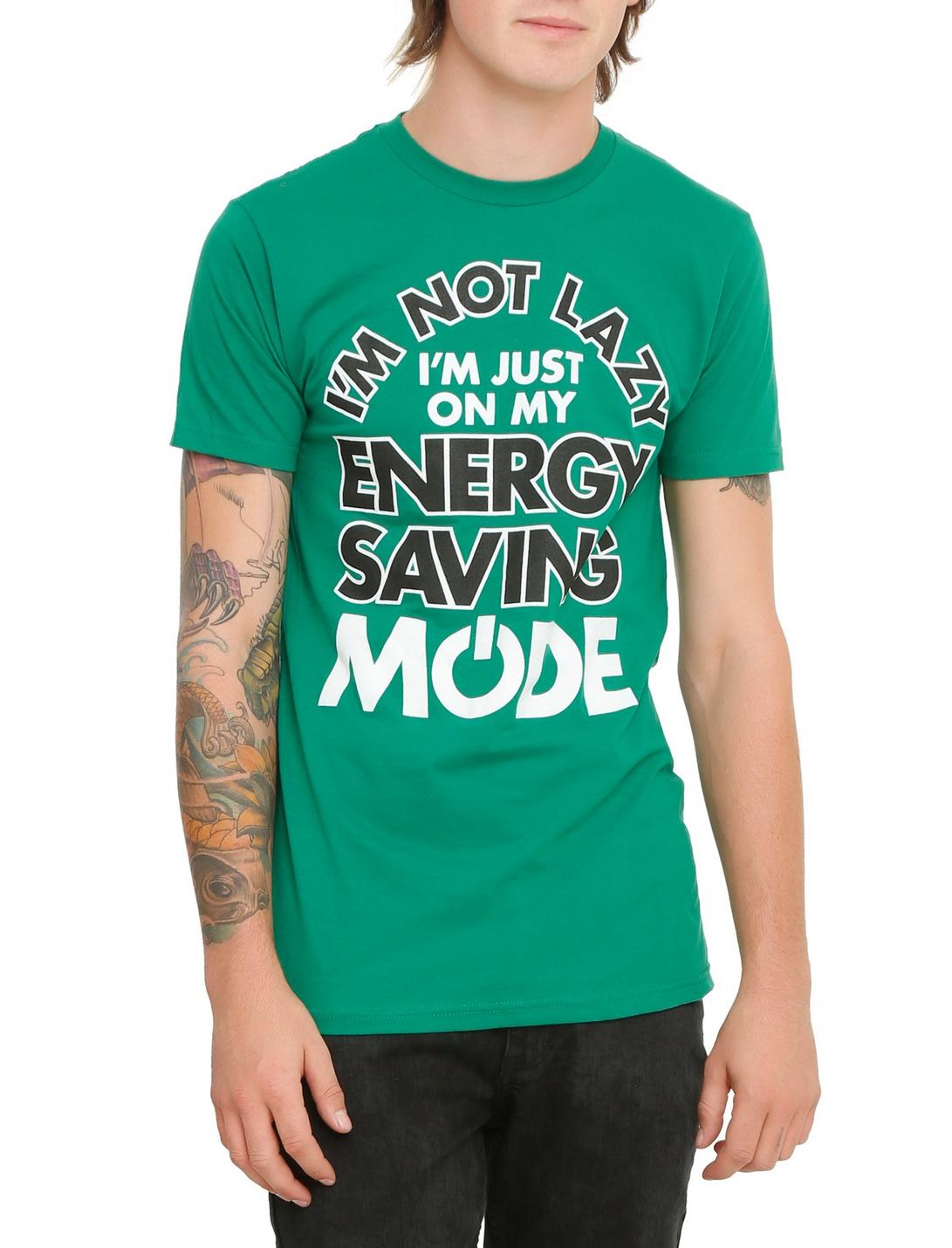 Energy Saving Mode T-Shirt, KELLY GREEN, hi-res