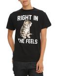 Right In The Feels Kitten T-Shirt, BLACK, hi-res