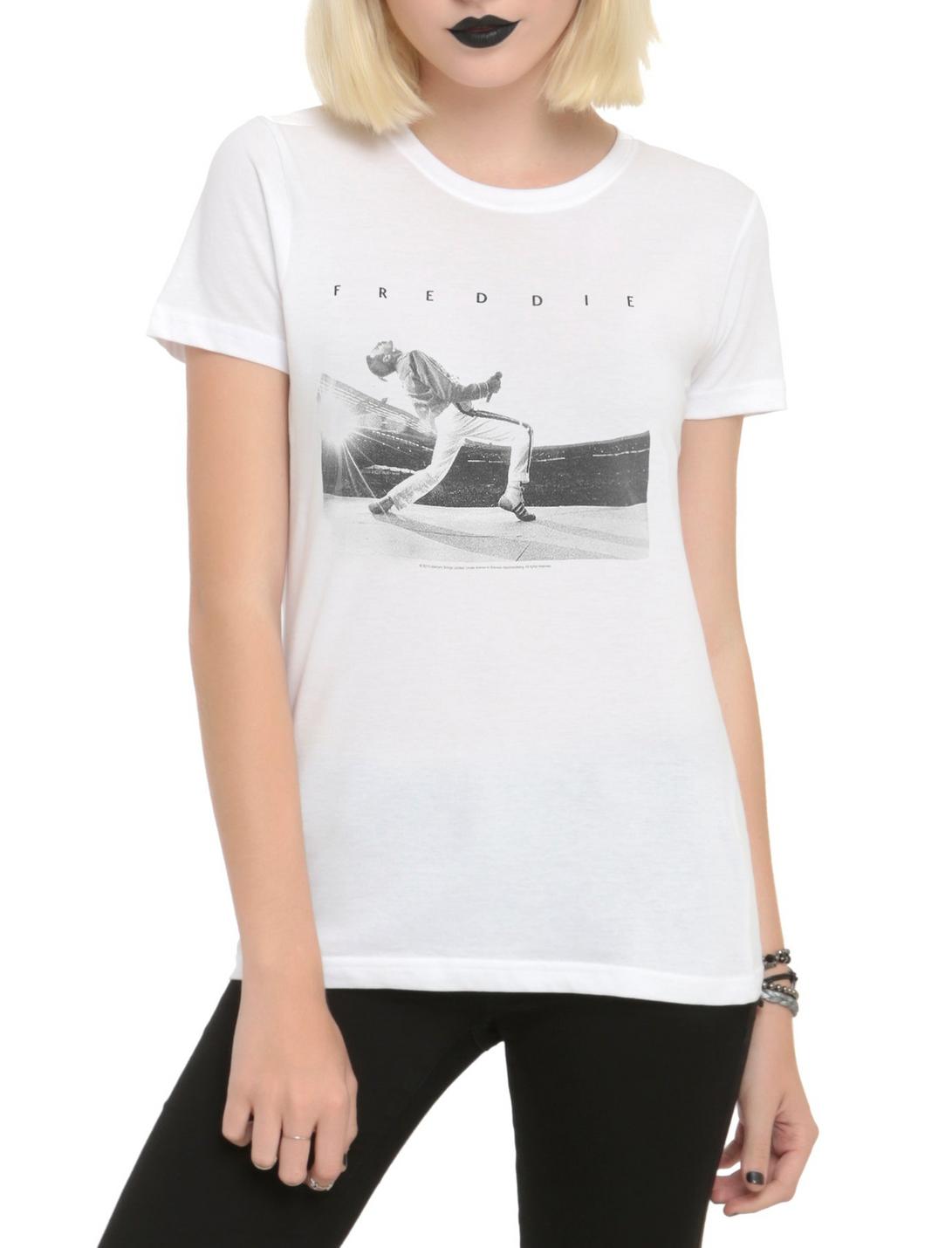 Queen Freddie On Stage Girls T-Shirt, WHITE, hi-res