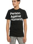 Person Against Humanity T-Shirt, BLACK, hi-res