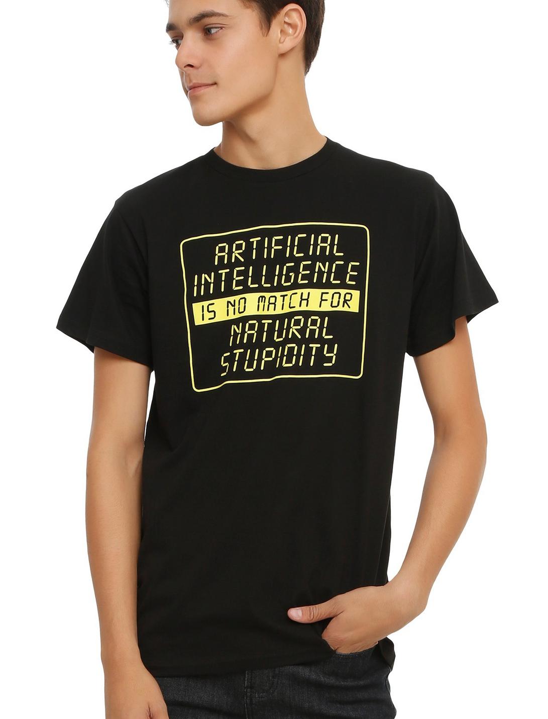 Artificial Intelligence No Match T-Shirt, BLACK, hi-res