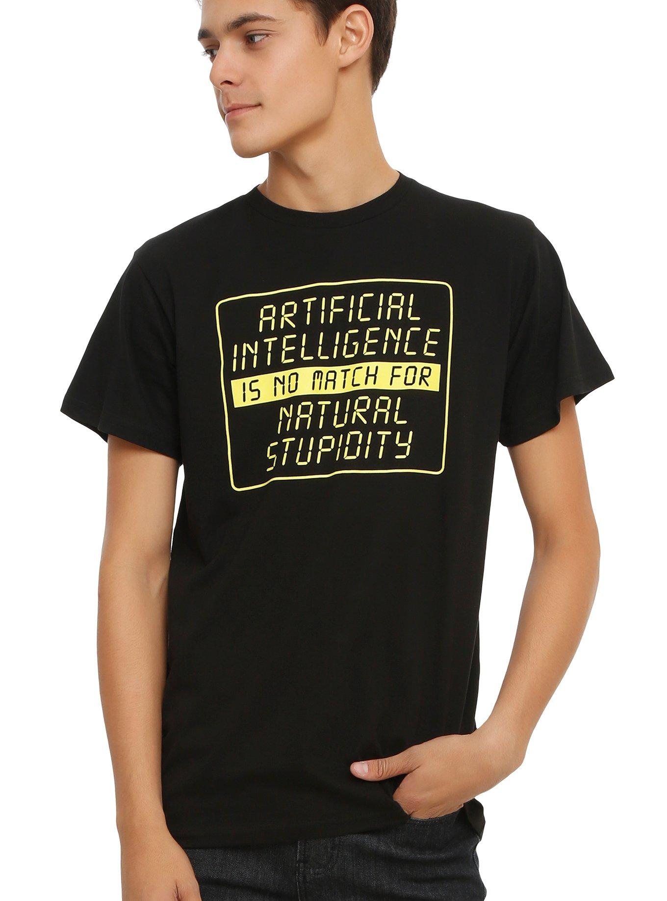 Artificial Intelligence No Match T-Shirt, BLACK, hi-res